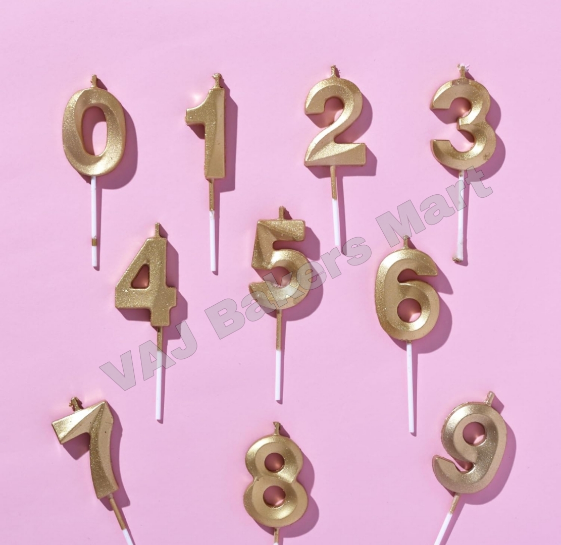 Imported Numerical Candle No.0-9 with Stick