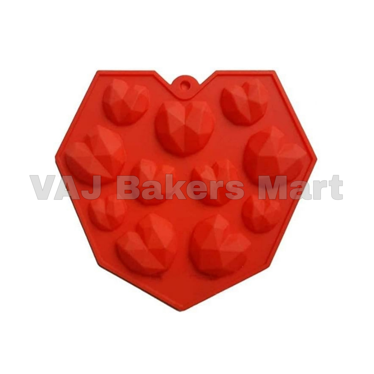SM7 3D Pinata Heart 11 Cavity Silicon Chocolate Mould