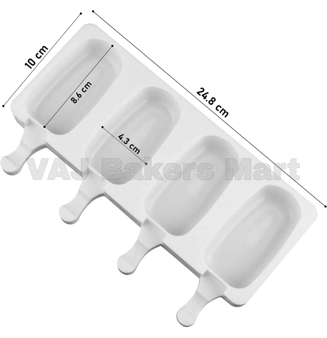 4 Cavity Cake Sickle Chocolate Mould