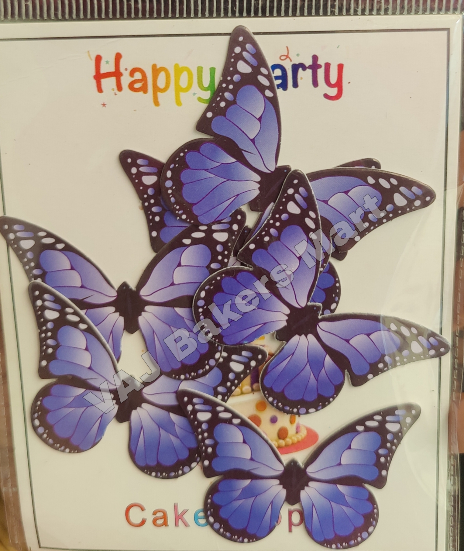 BTB52 Black Border Butterfly Toppers