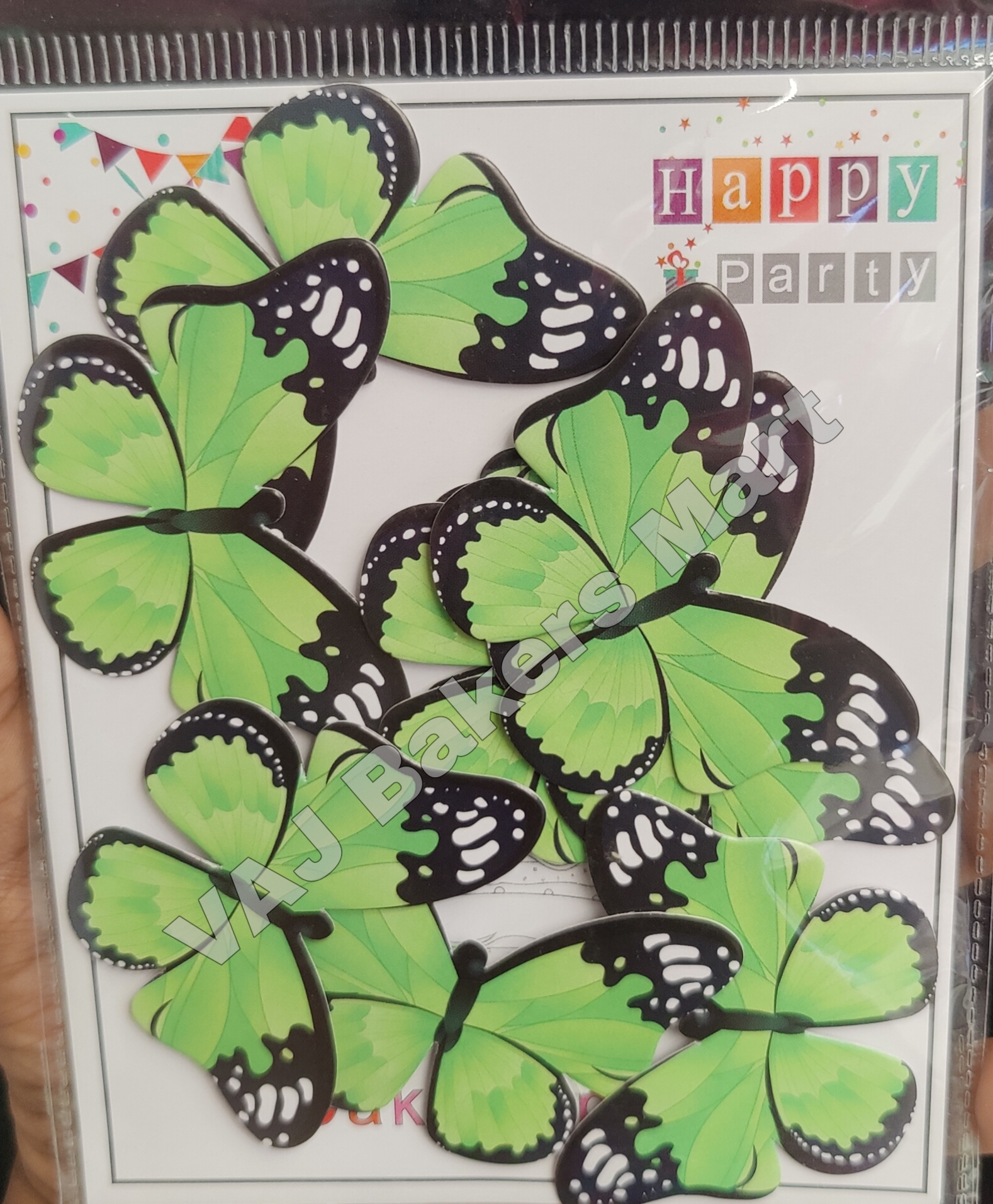 BTB56 Black Border Butterfly Toppers