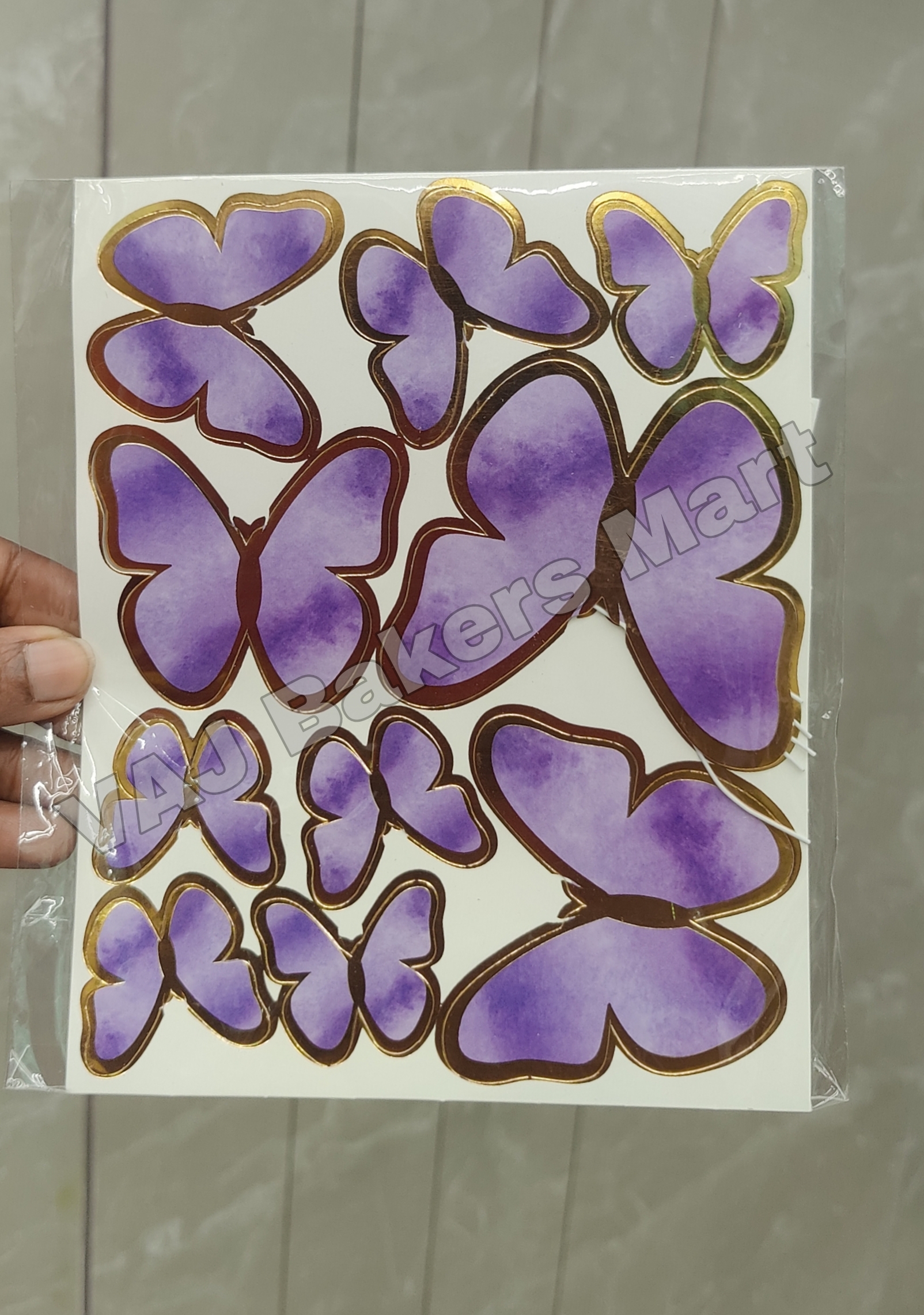 SB1 Butterfly Cake Topper with Strings