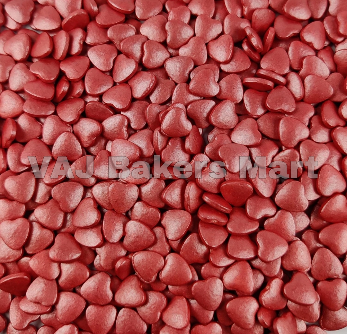 Heart Sprinkles (Red) 50gms