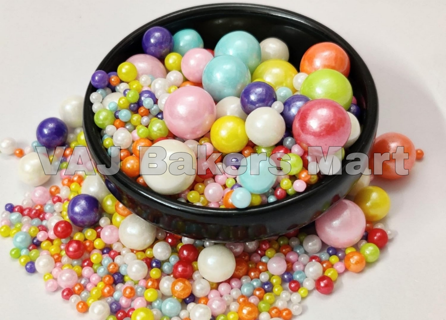 Imported Rainbow Sugar Balls (Mixed Size)