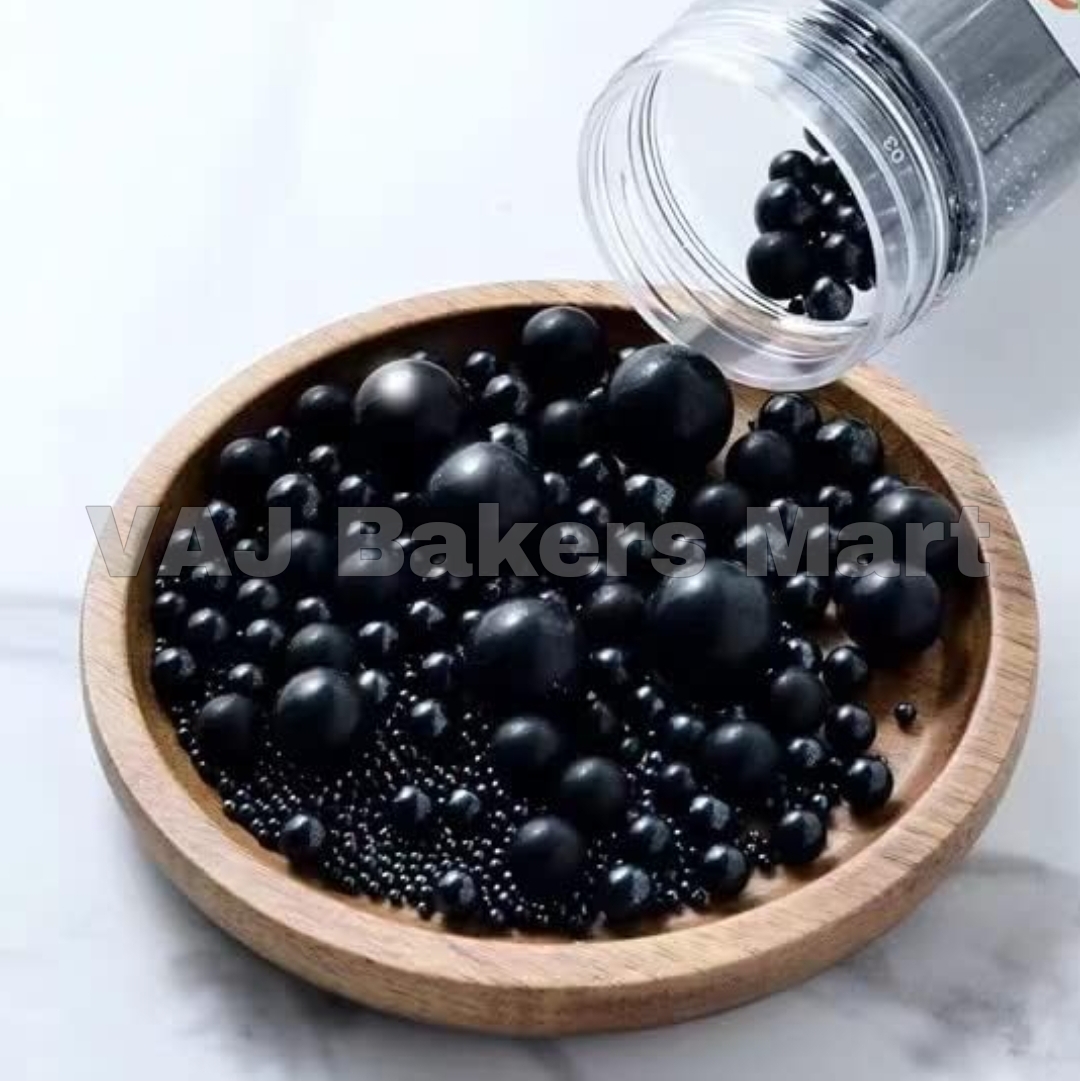 Black Sugar Balls (Mixed Size)