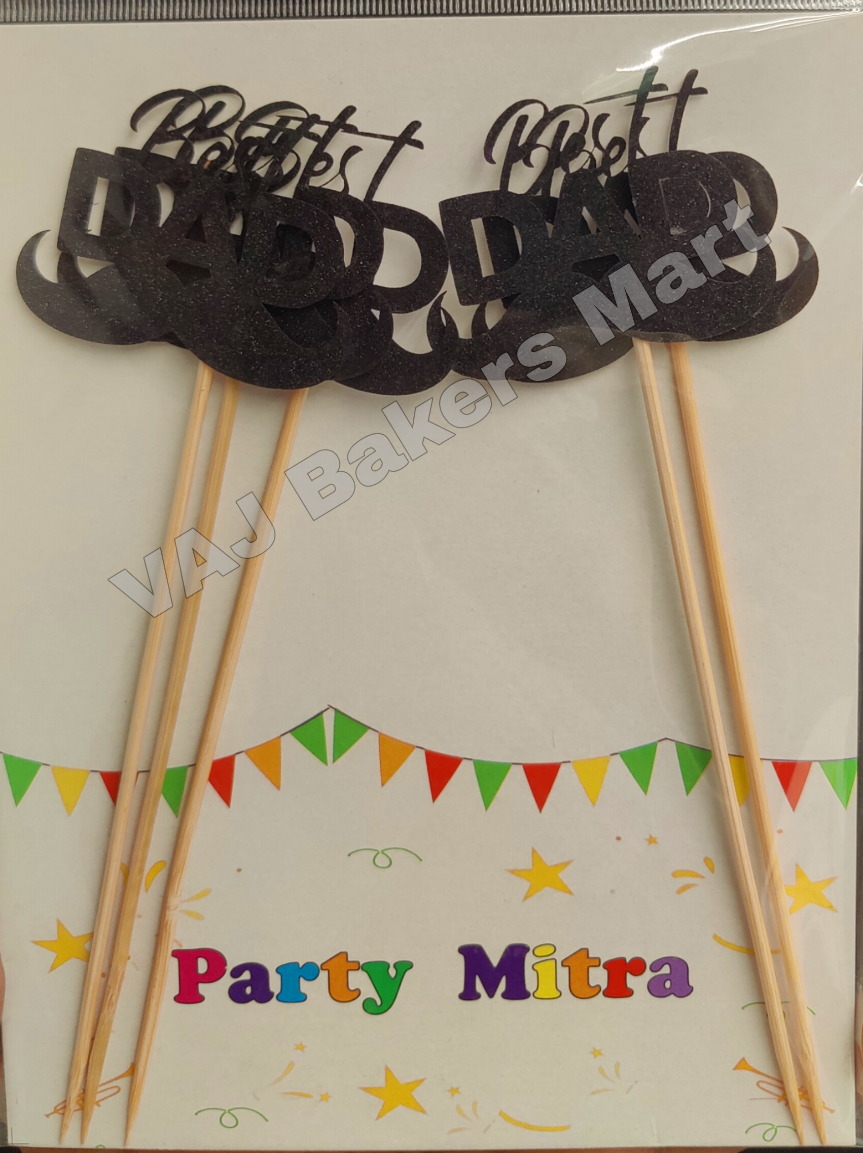 Best Dad Cake Topper Pack of 5