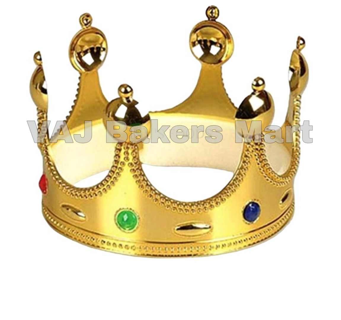 King Crown / Roman Crown Topper Gold 4"