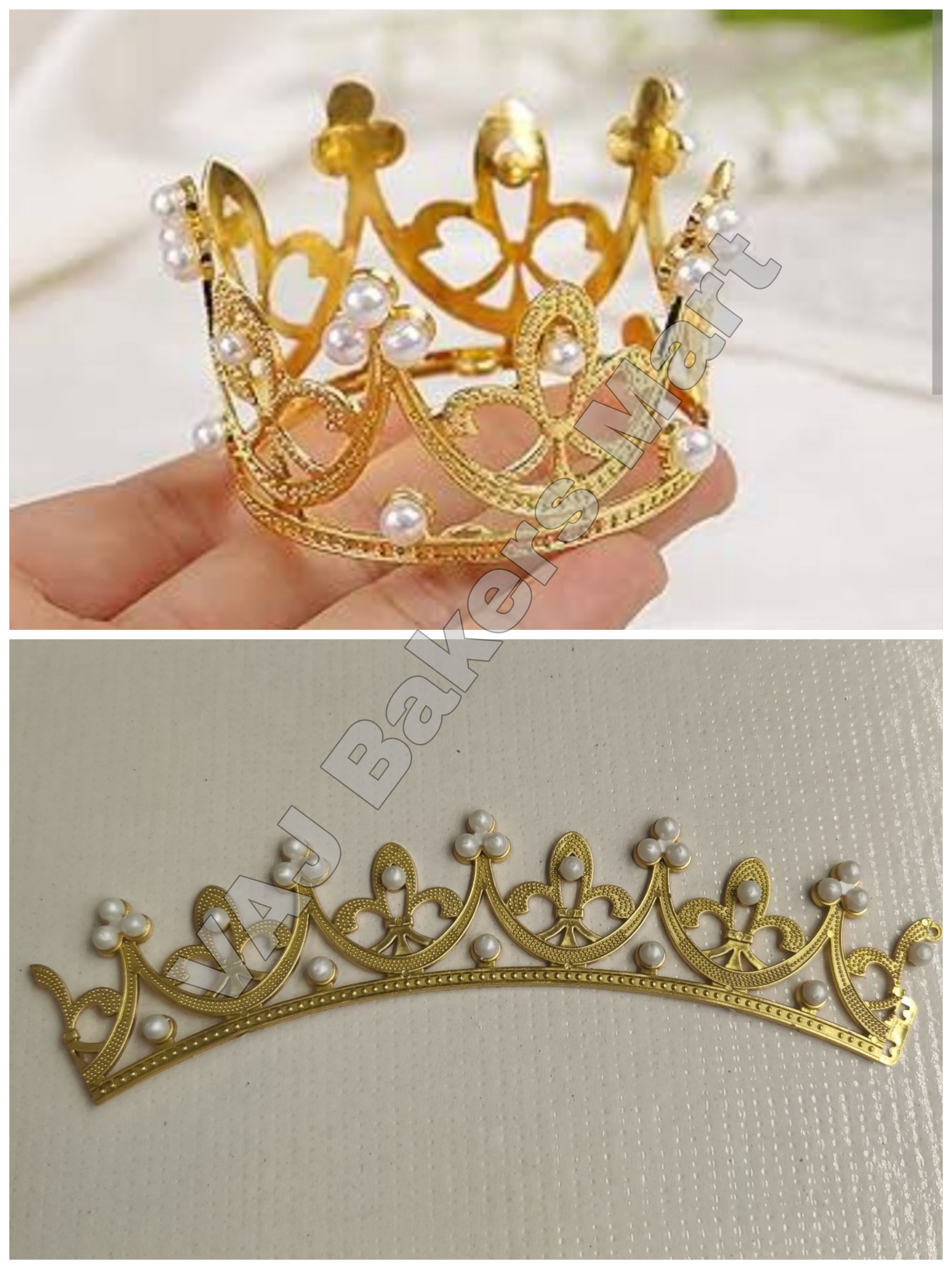 Mini Crown Topper Gold (Convertible Half to Full)
