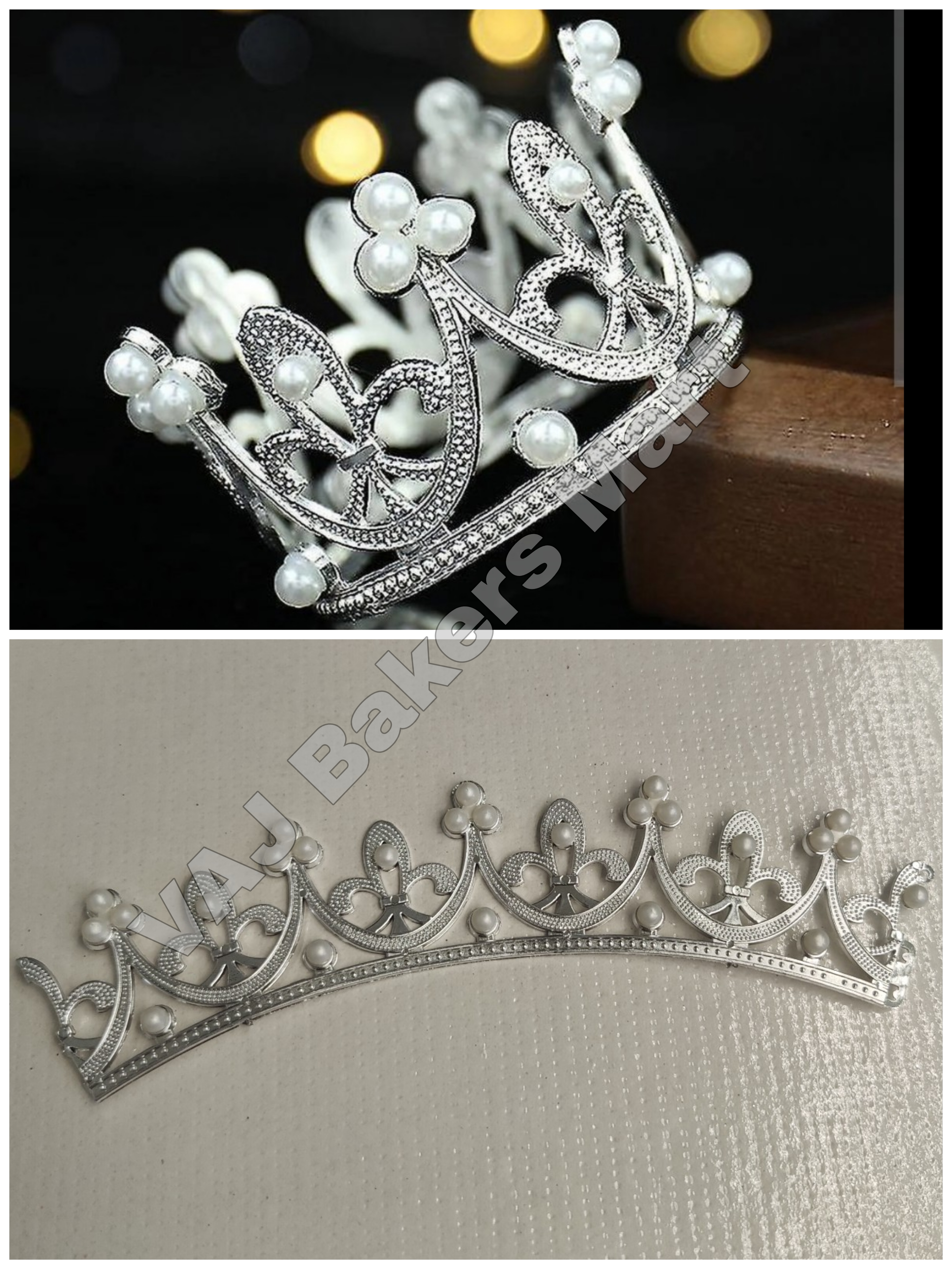 Mini Crown Topper Silver (Convertible Half to Full)