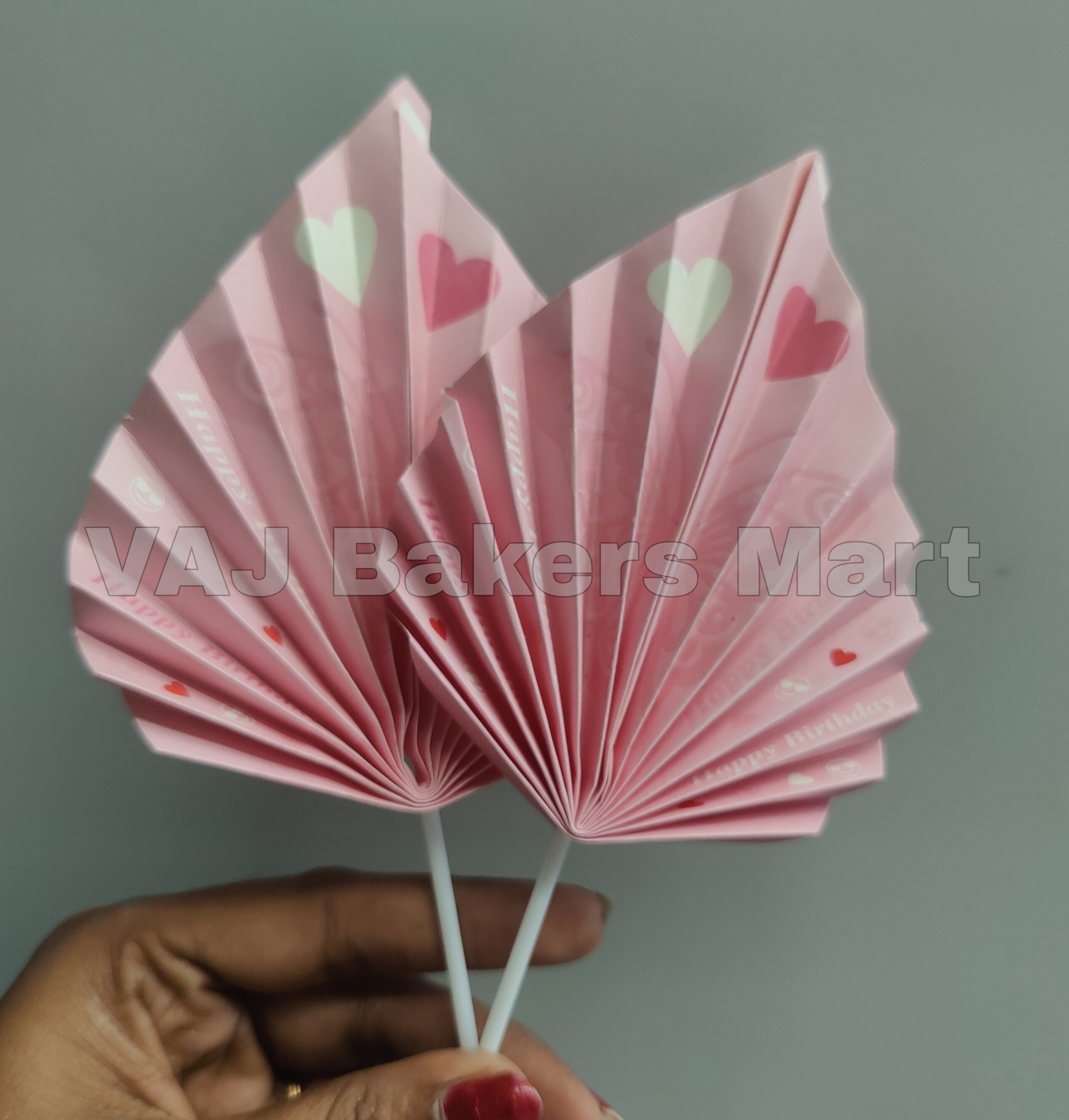 Pink Palm Leaf Topper