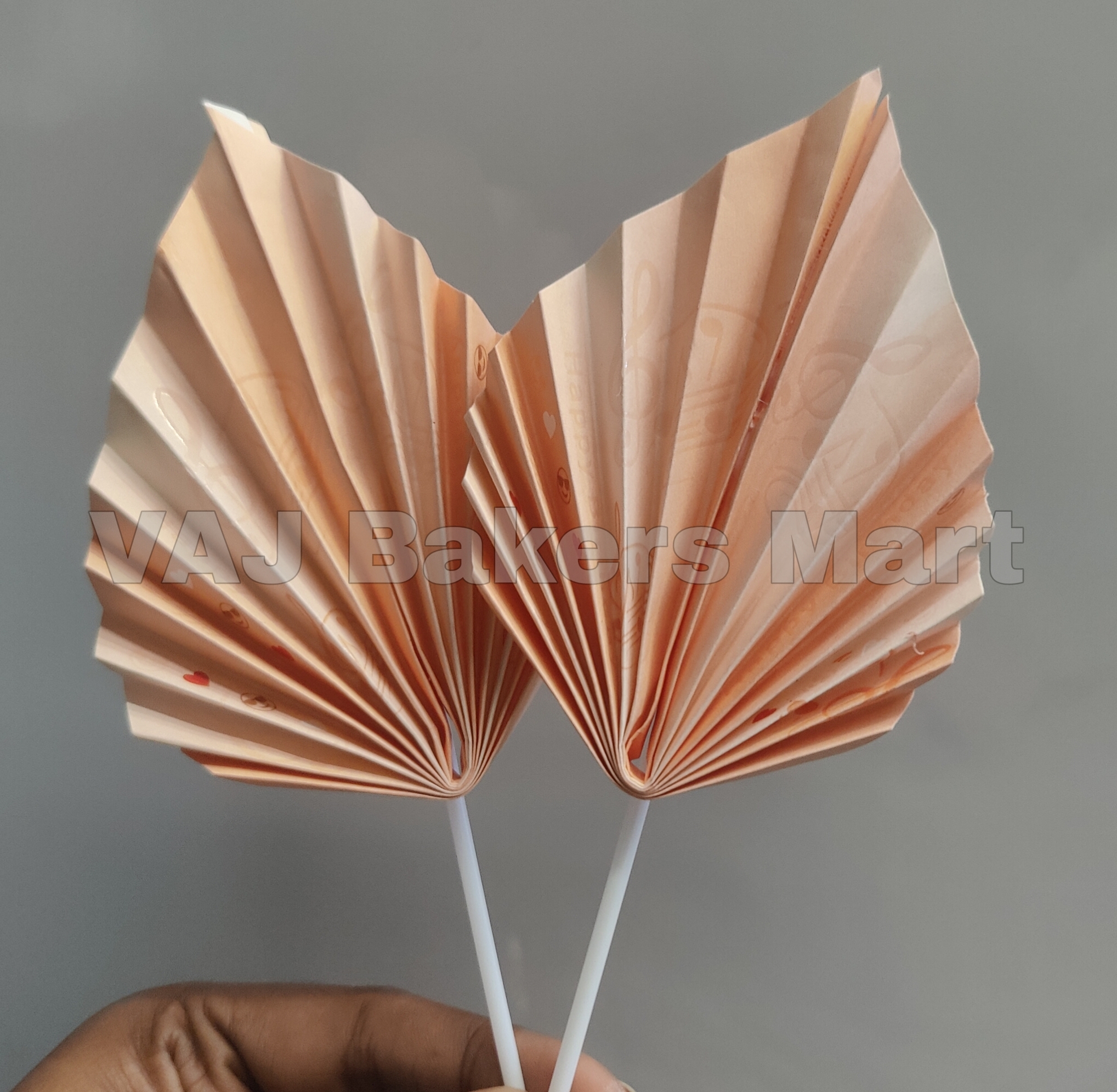 Orange Palm Leaf Topper