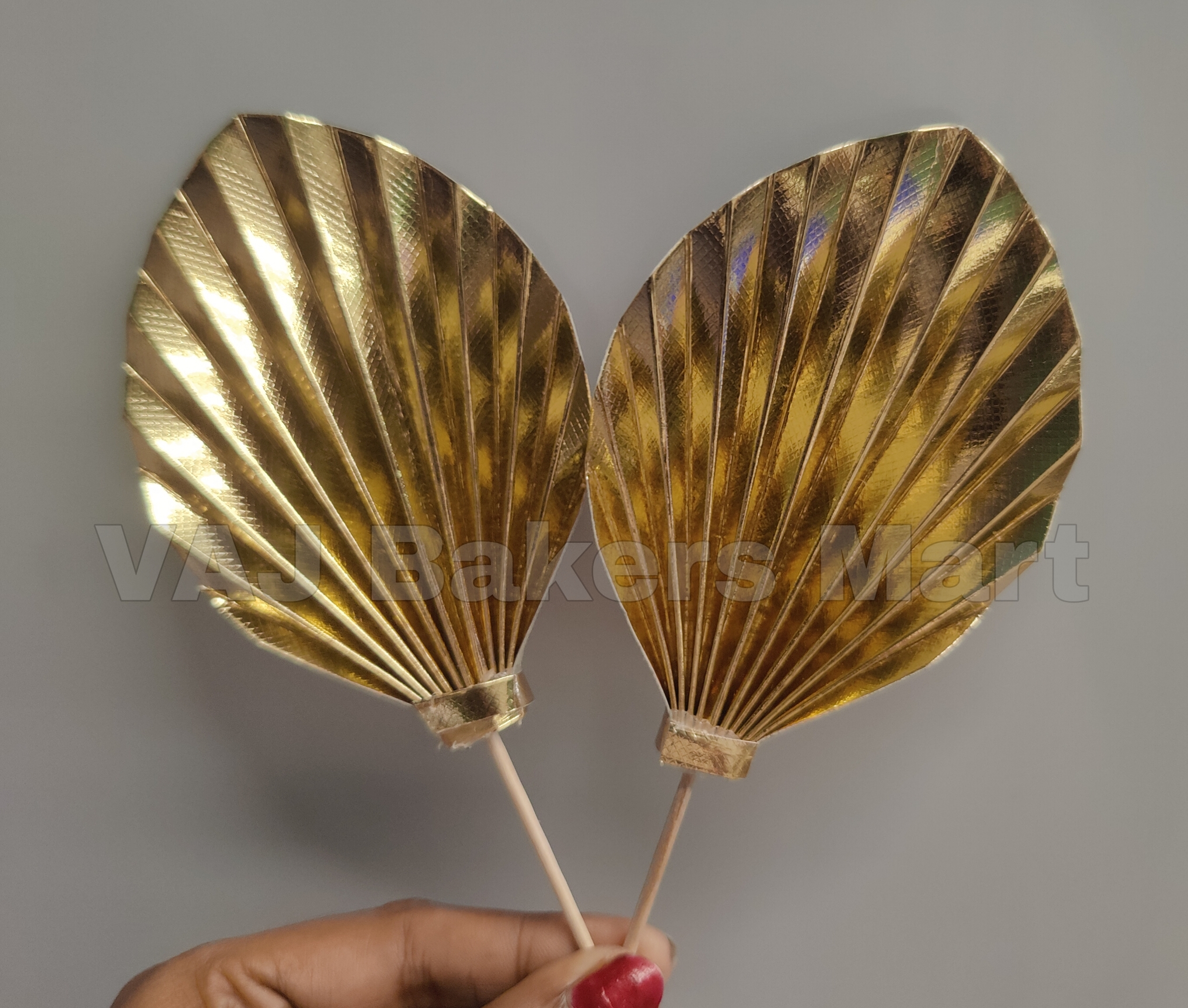 Imported Gold Palm Leaf Topper