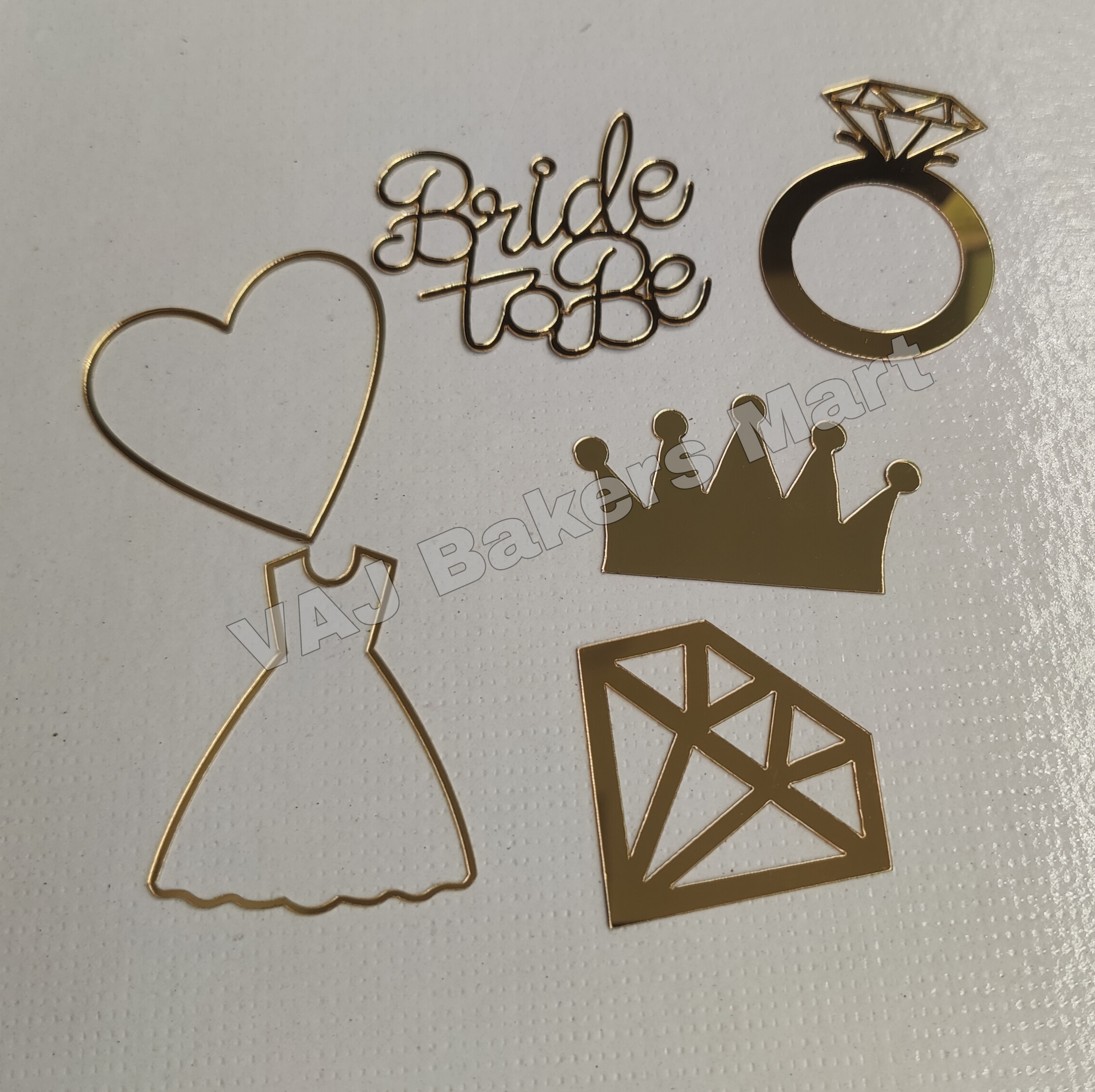 AB2B1 Acrylic Bride to Be Cutout Set