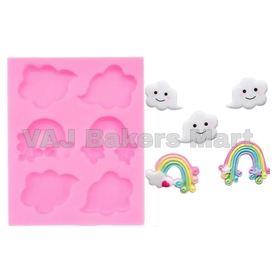 Rainbow & Cloud Silicon Mould