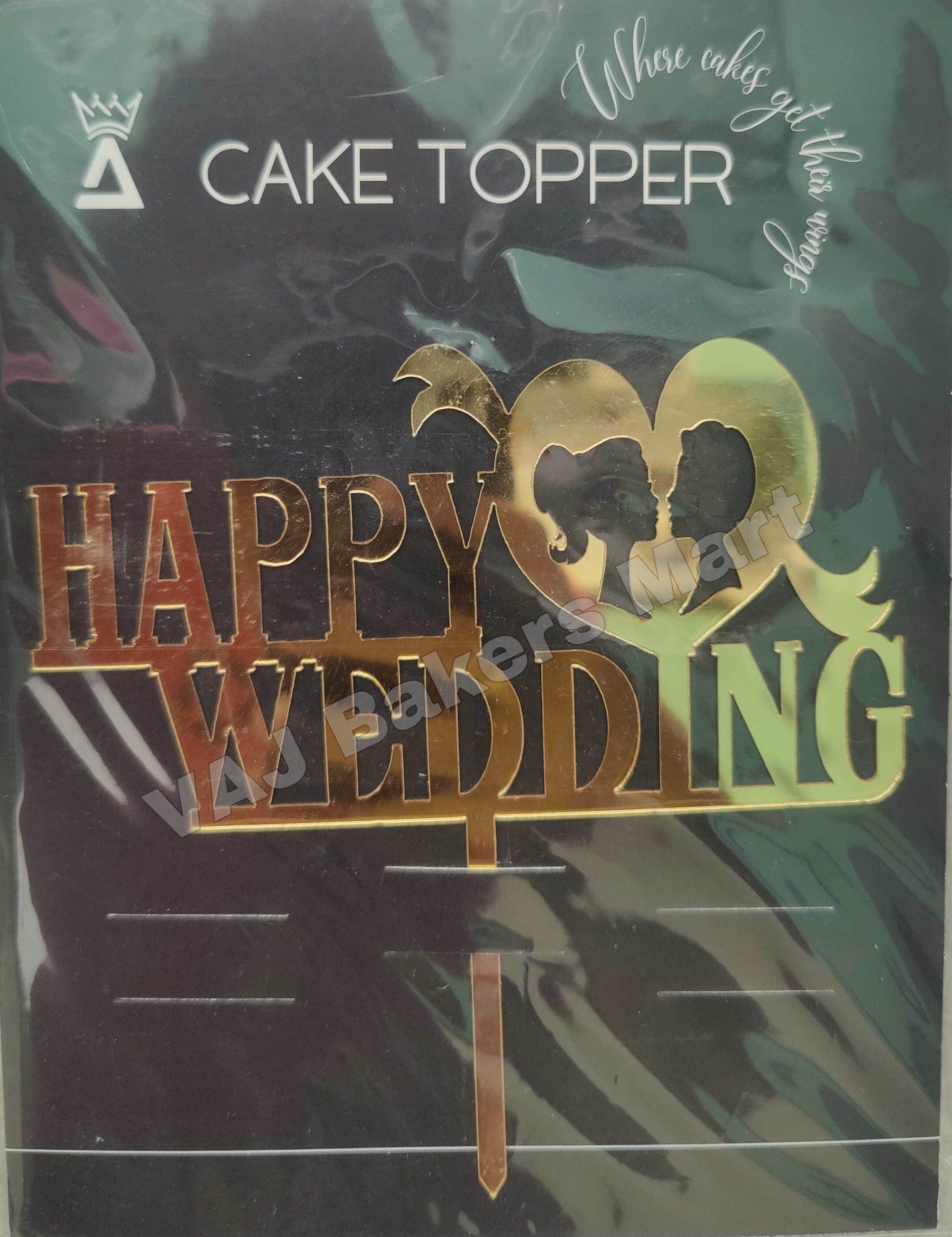 W12 Acrylic Wedding Topper