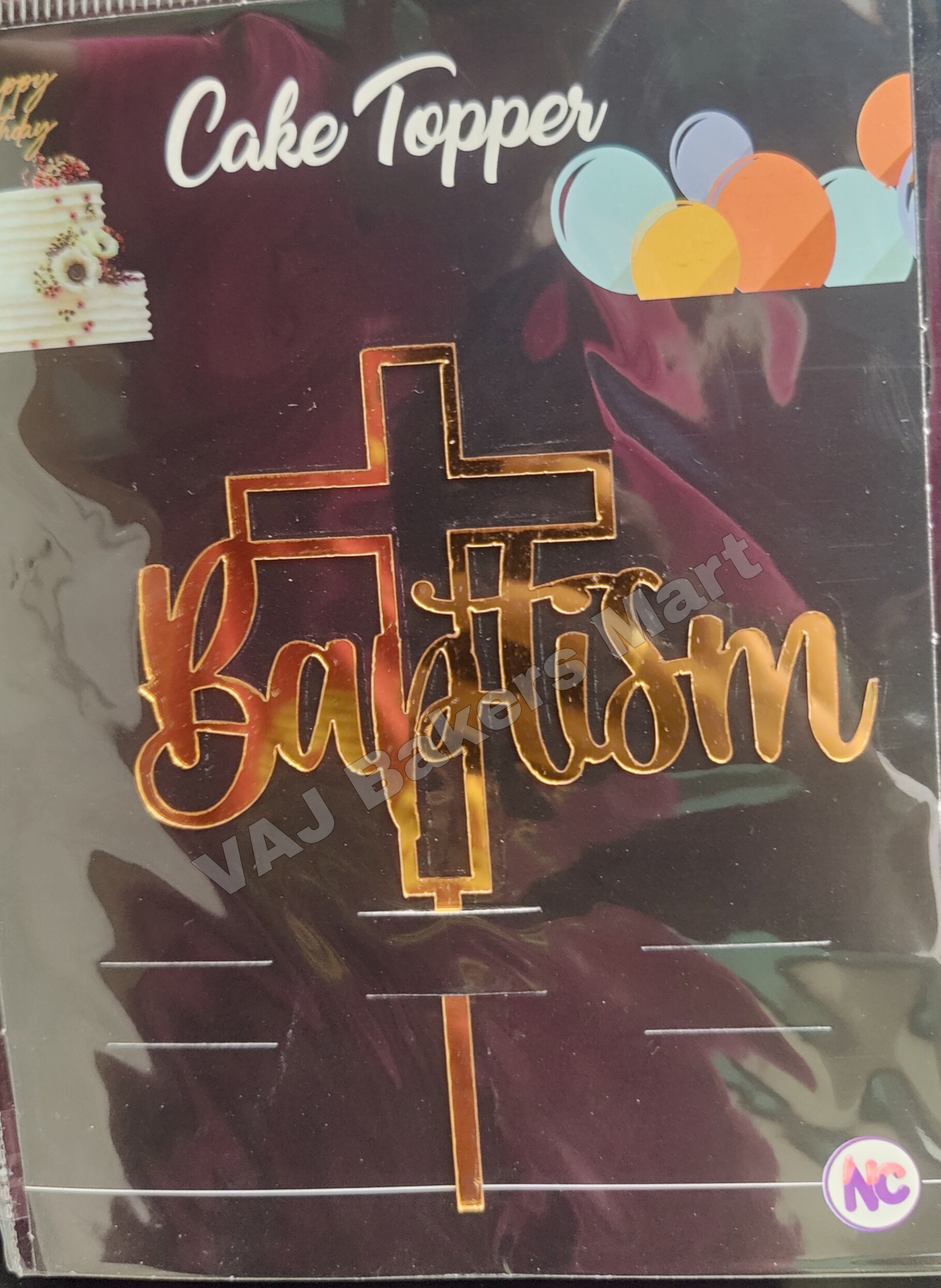 DT5 Acrylic Baptism Topper