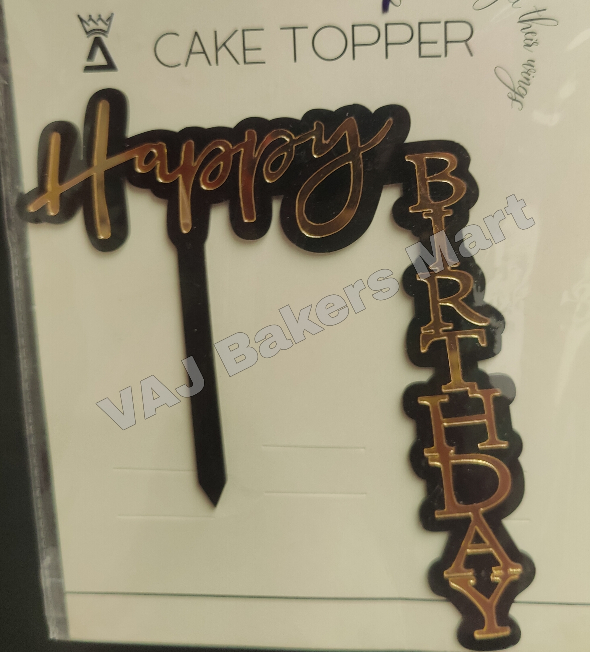 HB29 Acrylic Happy Birthday Topper