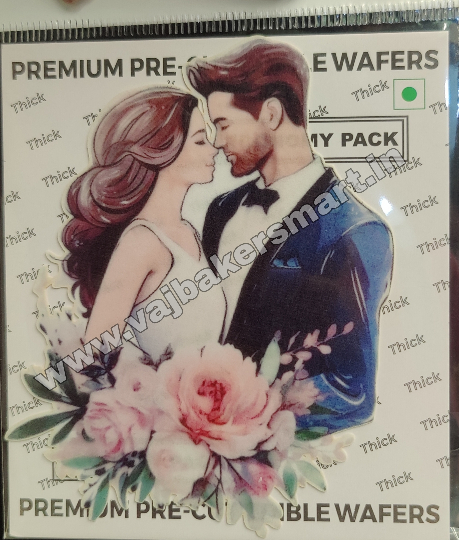 EWC2 Premium Couple Precut Edible Wafers
