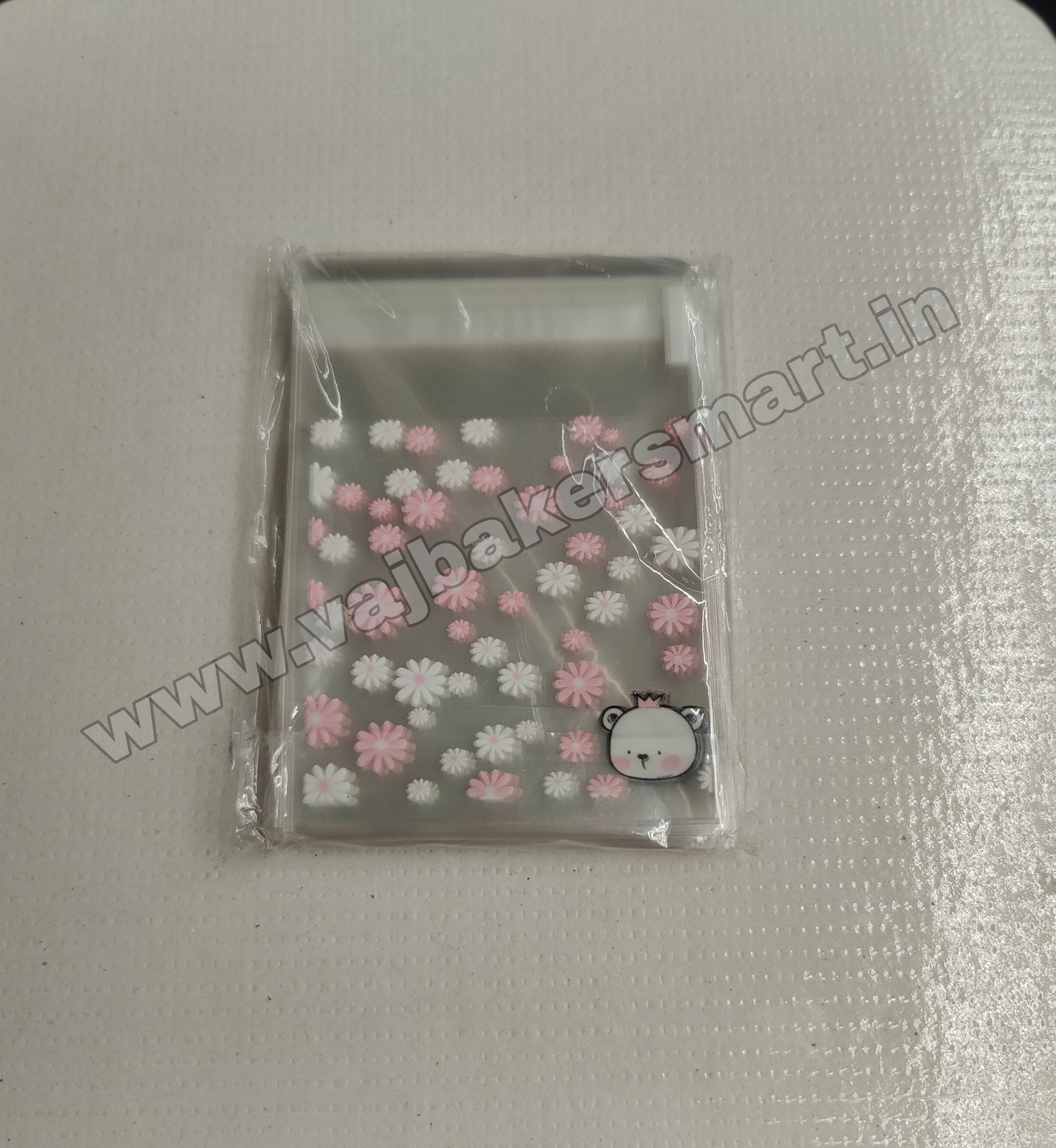 Small Cookie Pouch Self-Adhesive Packaging Bags 7x7cms (Pack of 100) D1