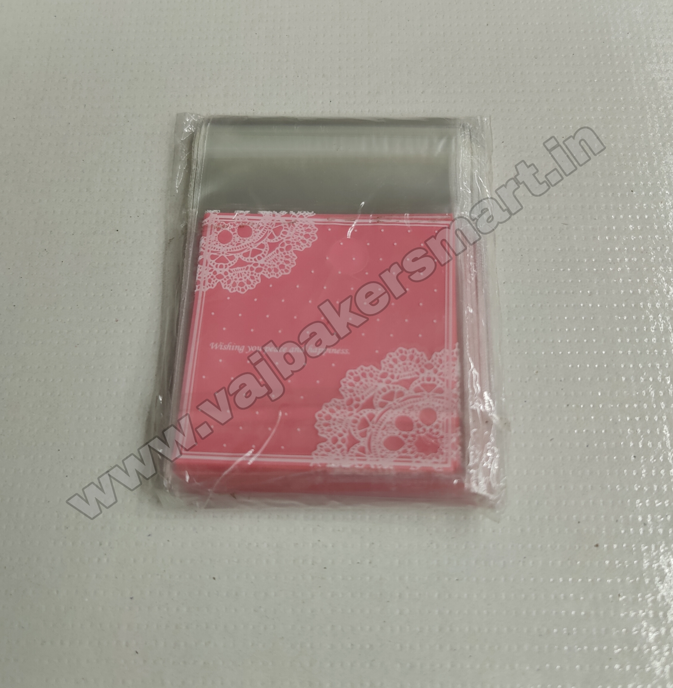 Small Cookie Pouch Self-Adhesive Packaging Bags 7x7cms (Pack of 100) D6