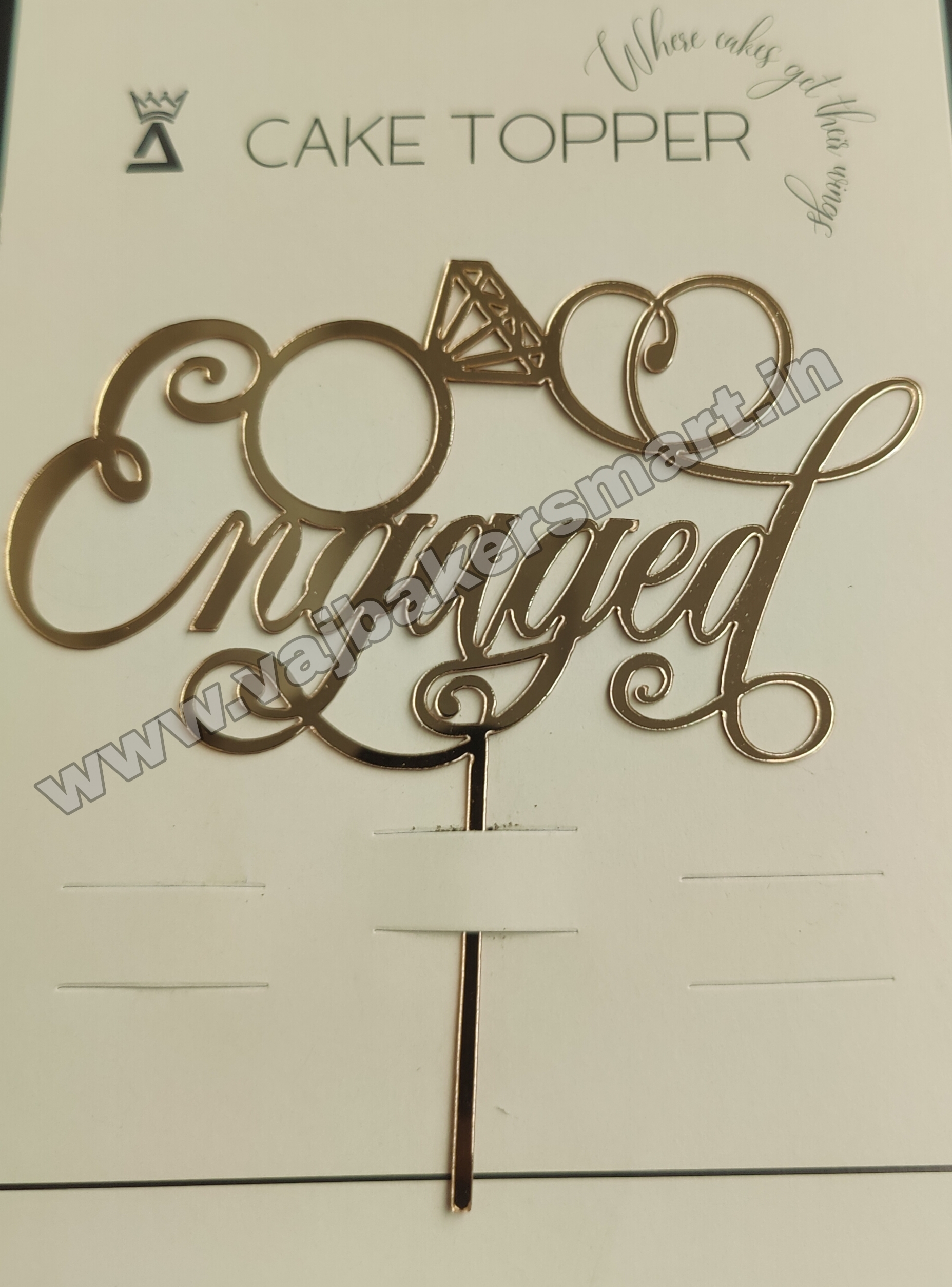 E7 Acrylic Engagement Toppers