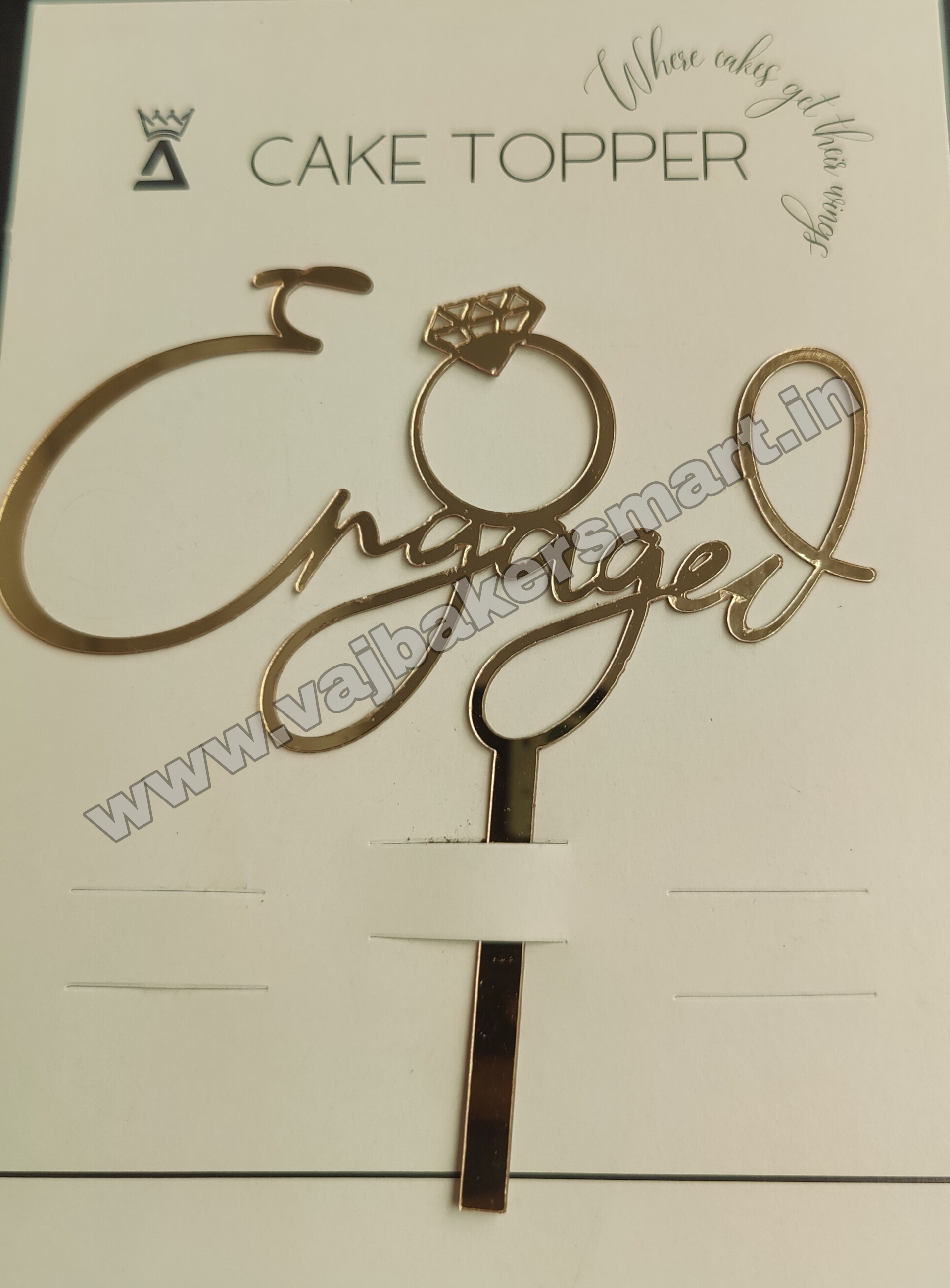 E8 Acrylic Engagement Toppers