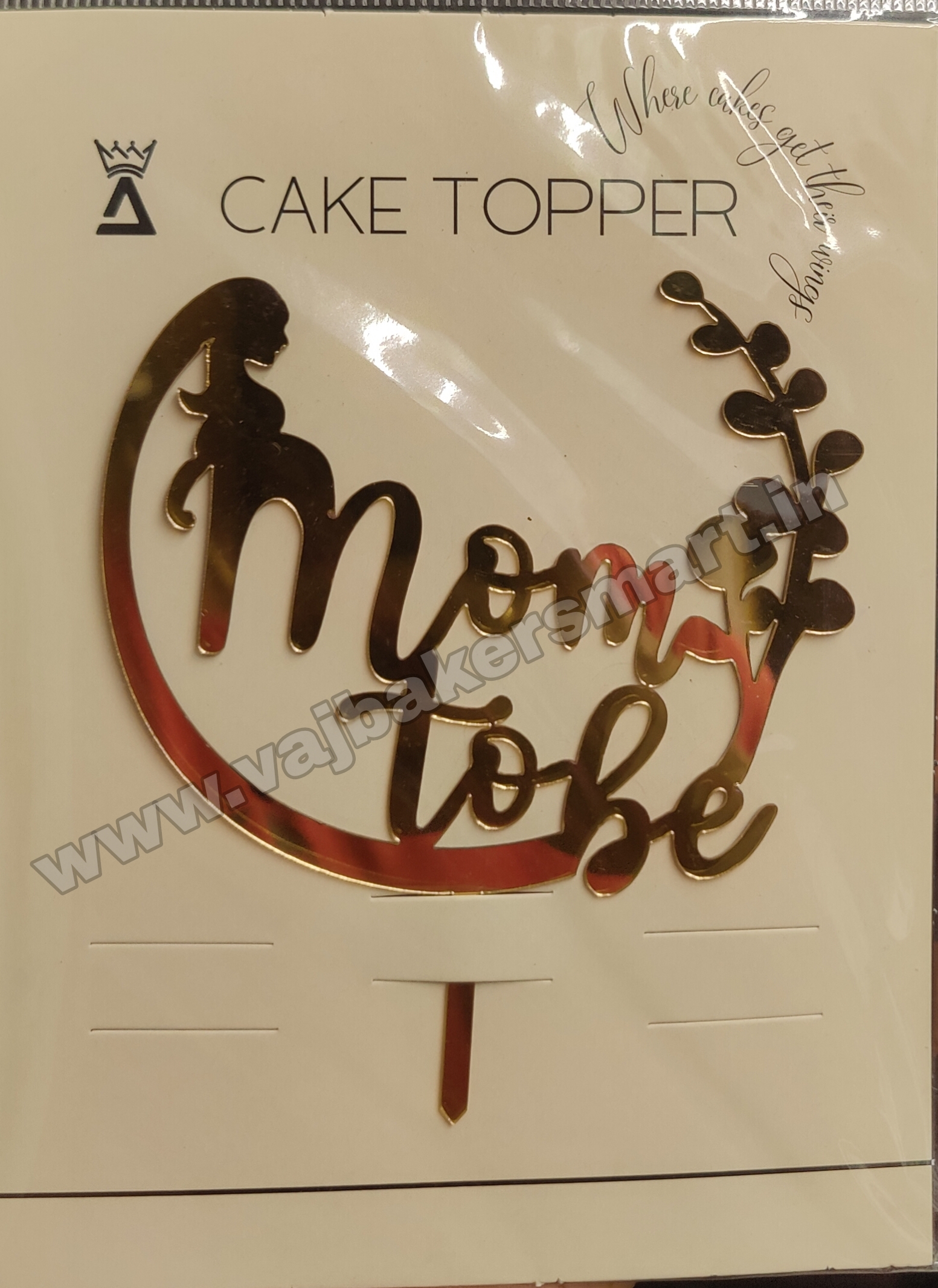 M2B3 Acrylic Mom to Be Topper