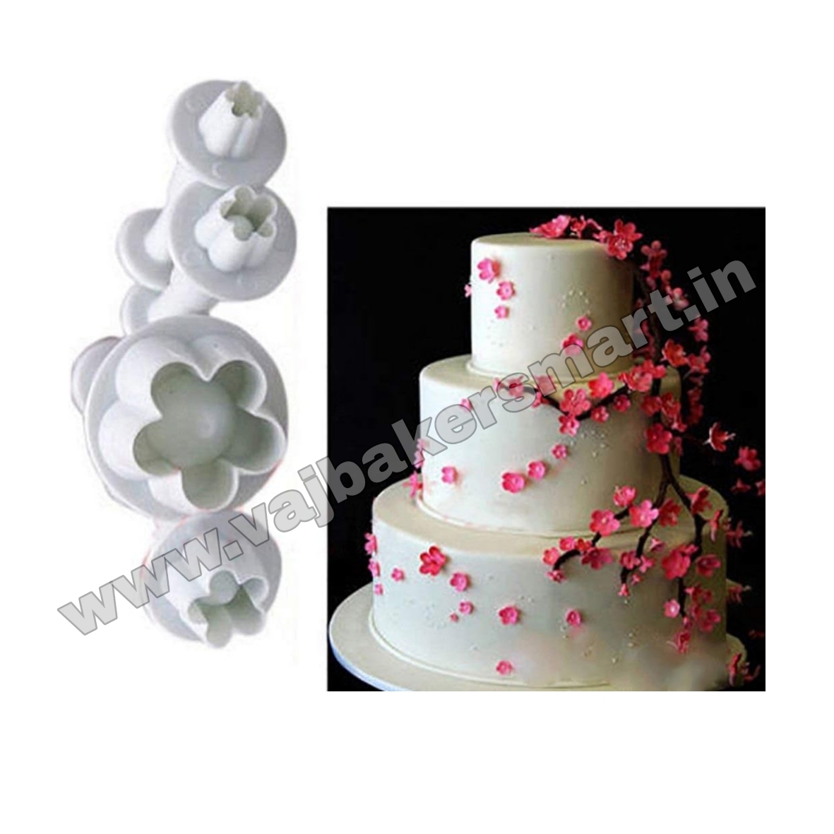 Blossom Flower Fondant Plunger Cutter