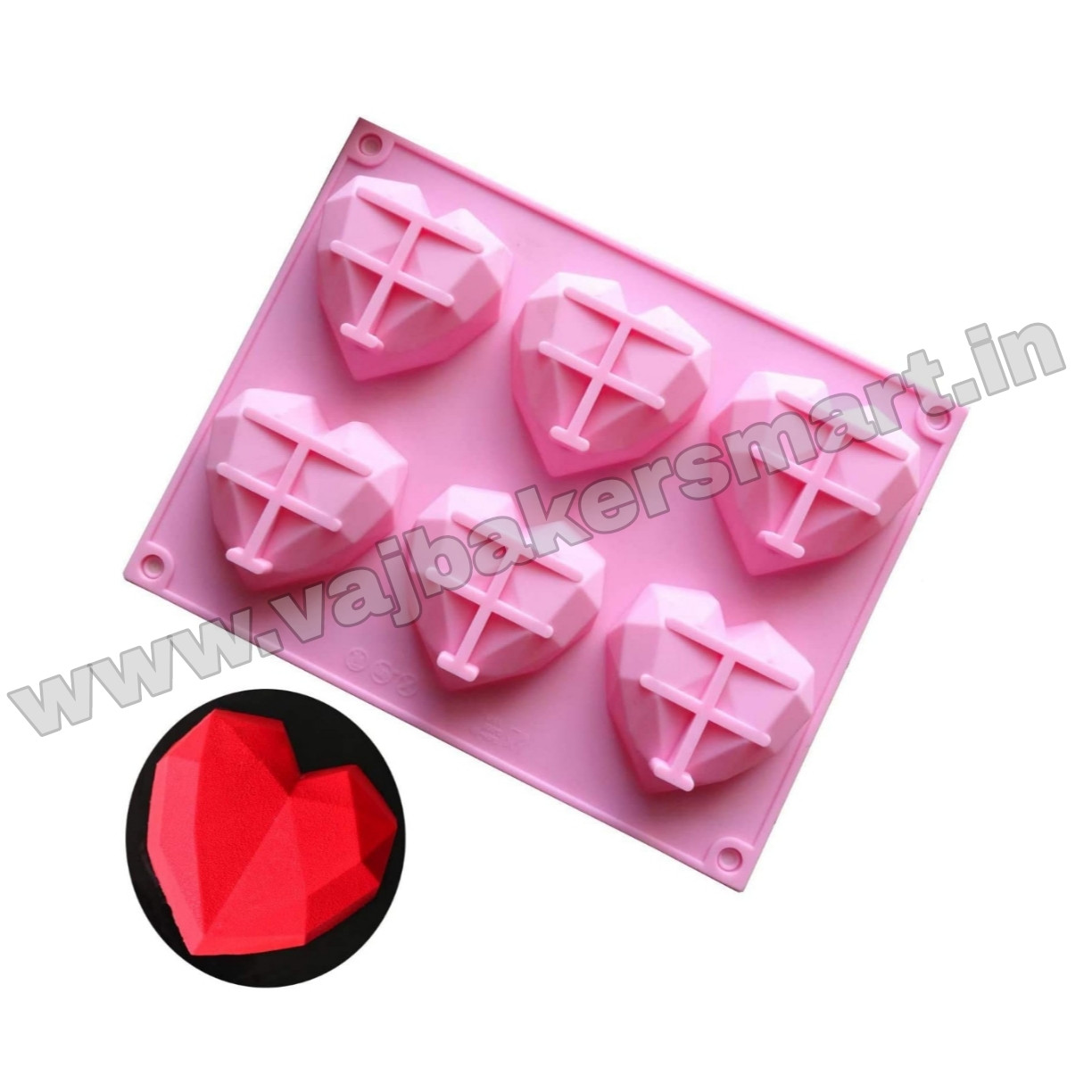 6in1 Pinata Heart Chocolate Mould