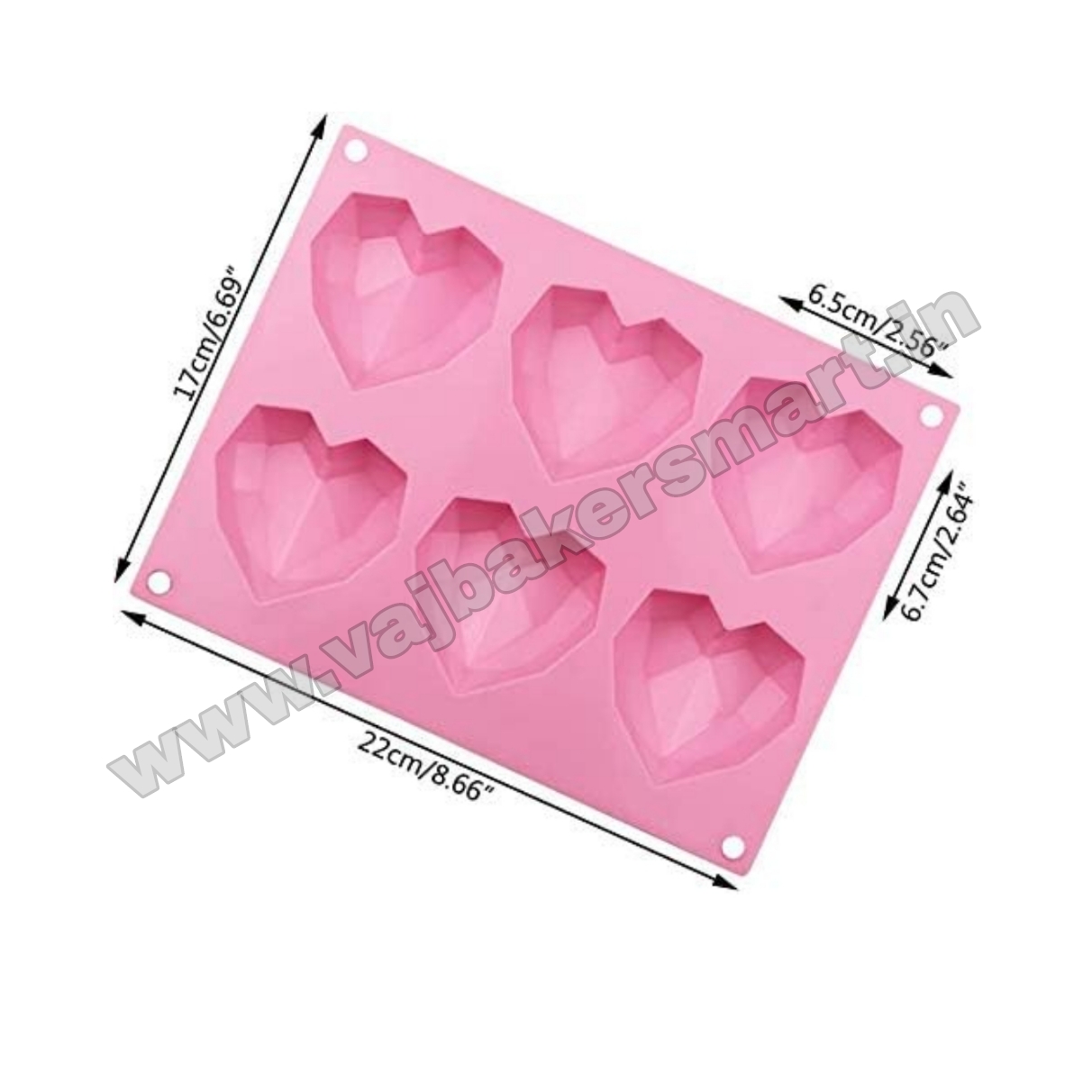 6in1 Pinata Heart Chocolate Mould