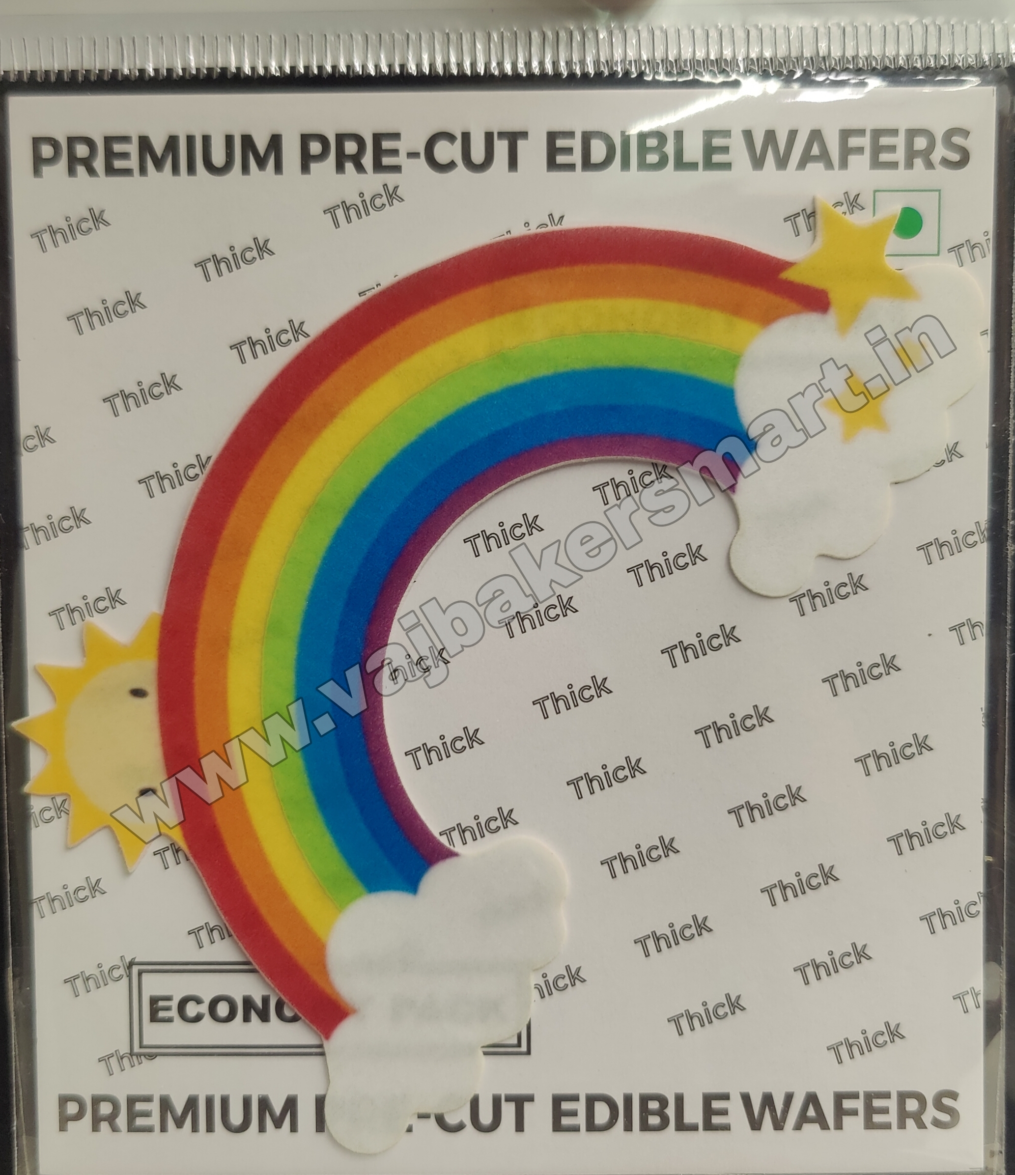 EWC7 Premium Precut Rainbow Edible Wafers