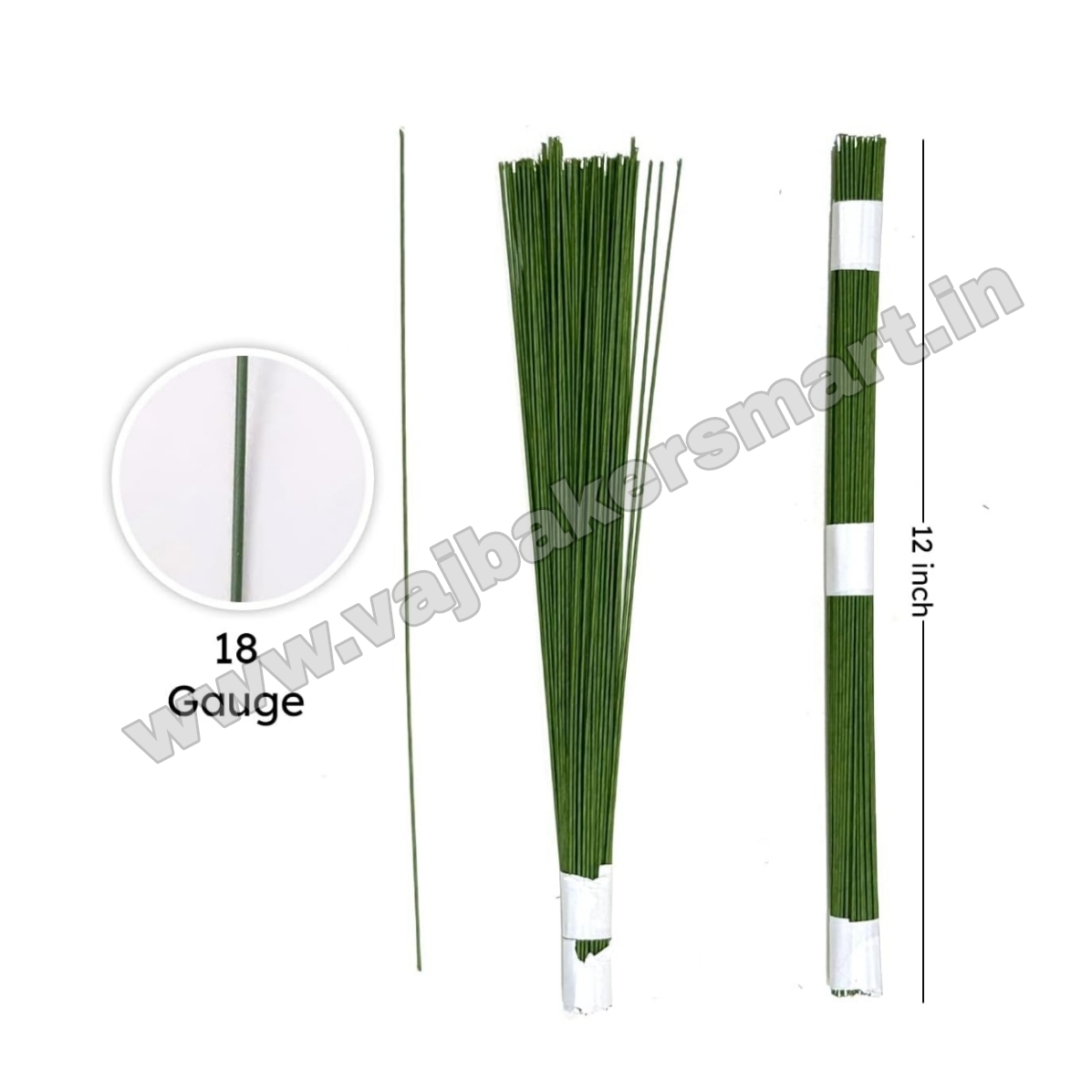 Floral Wire Stem 12inch (18 Gauge)