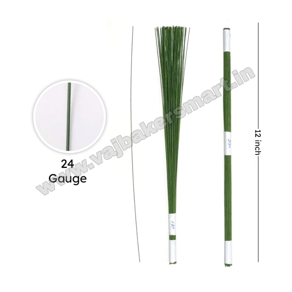 Floral Stem Wire 12inch (24 Gauge)