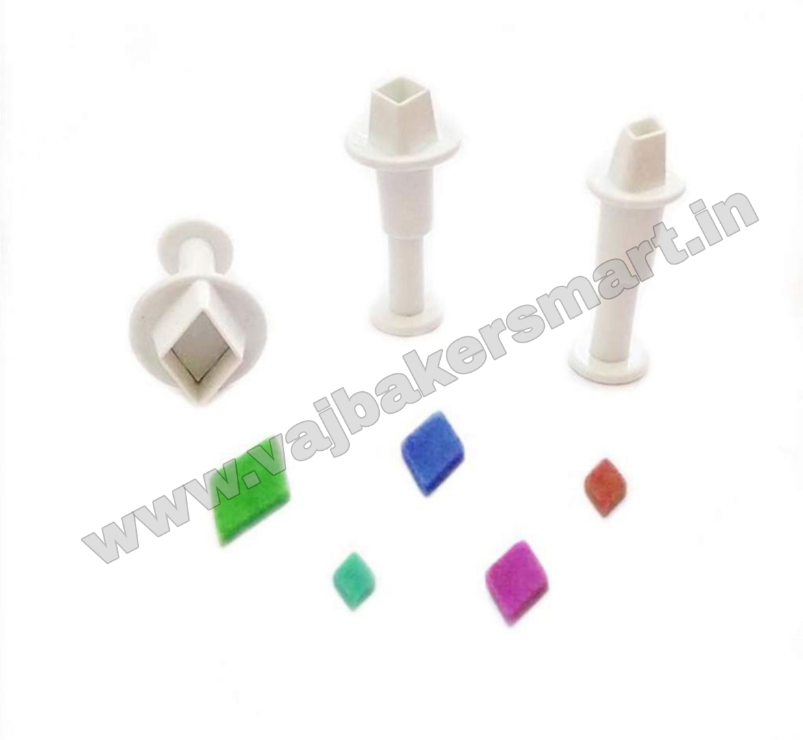 Diamond Shape Plunger Cutter (Pack of 4)