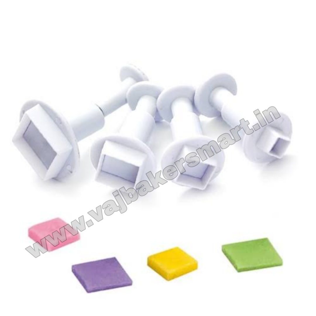 Rectangle Plunger Cutter (Pack of 4)