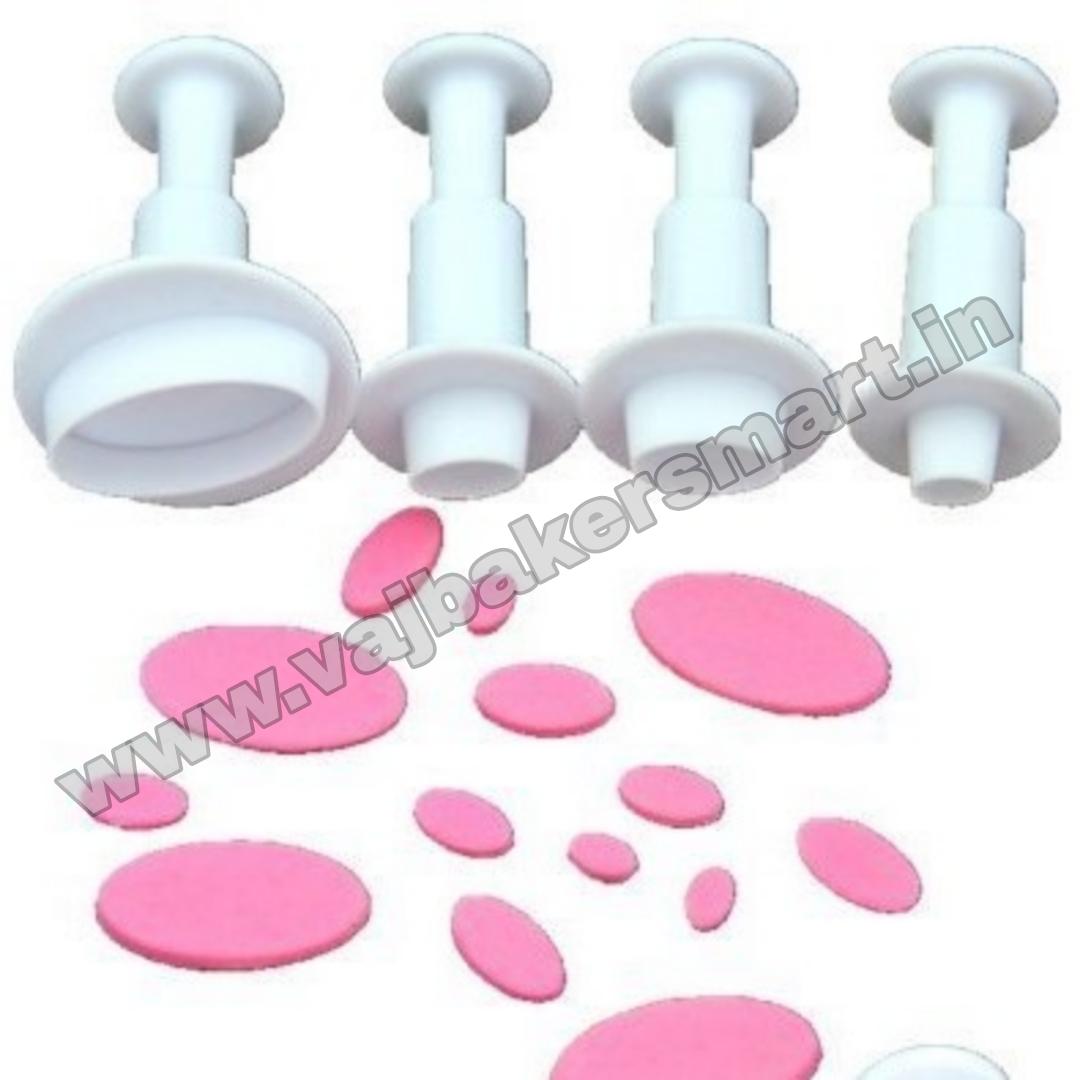 Oval Plunger Cutter (Pack of 4)