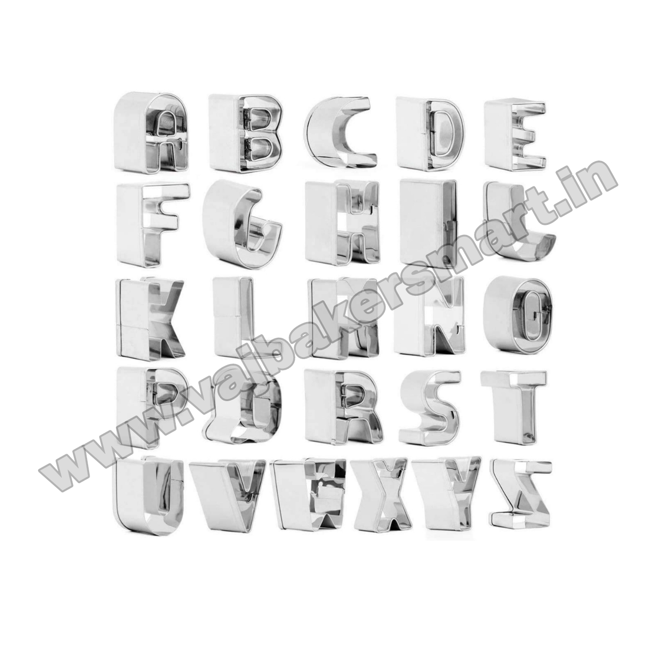 Stainless Steel 26Pcs Alphabets Cookie/Biscuit/Fondant/Cake Cutter