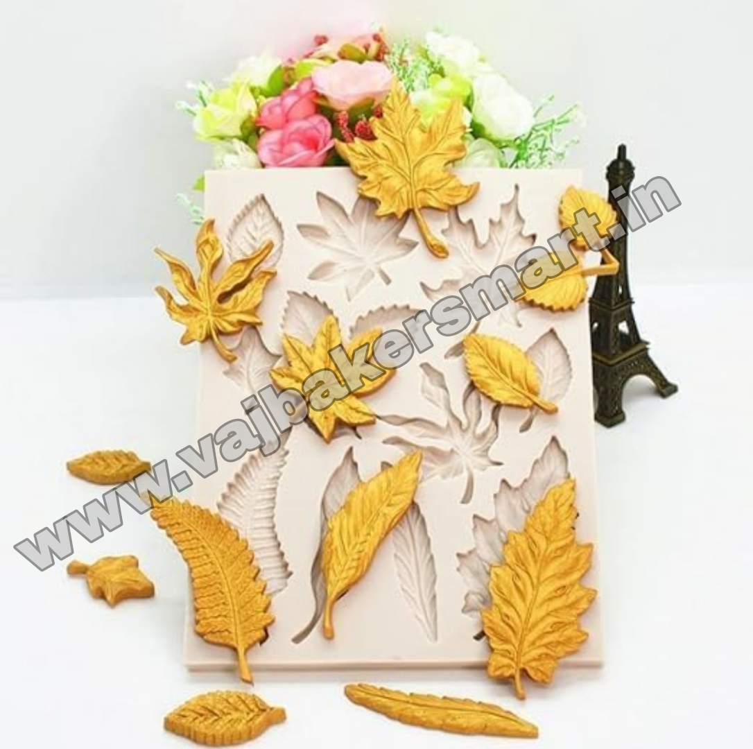 Fondant Leaf Silicon Mould 12in1