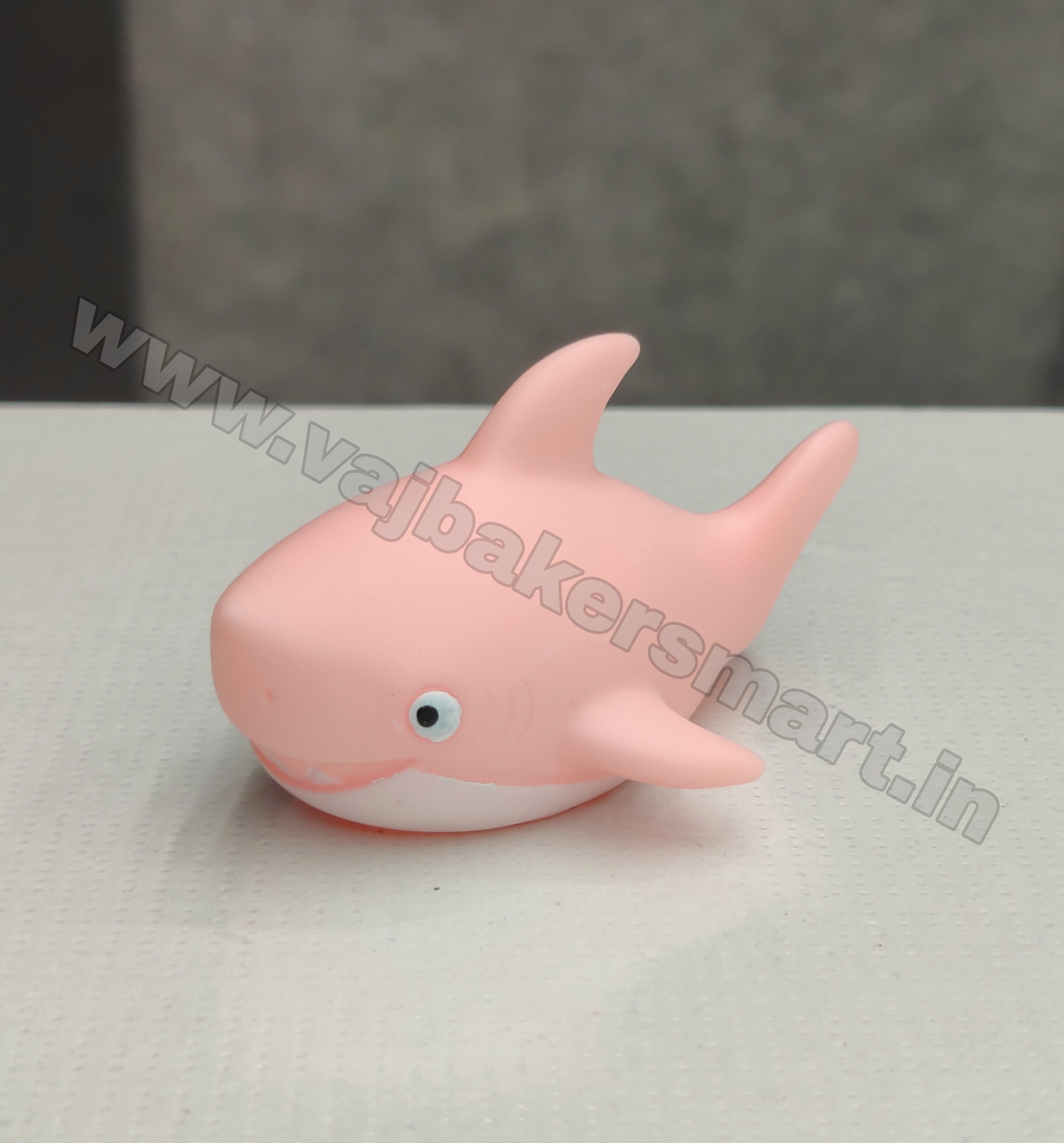 Shark Toy Pink Cake Topper