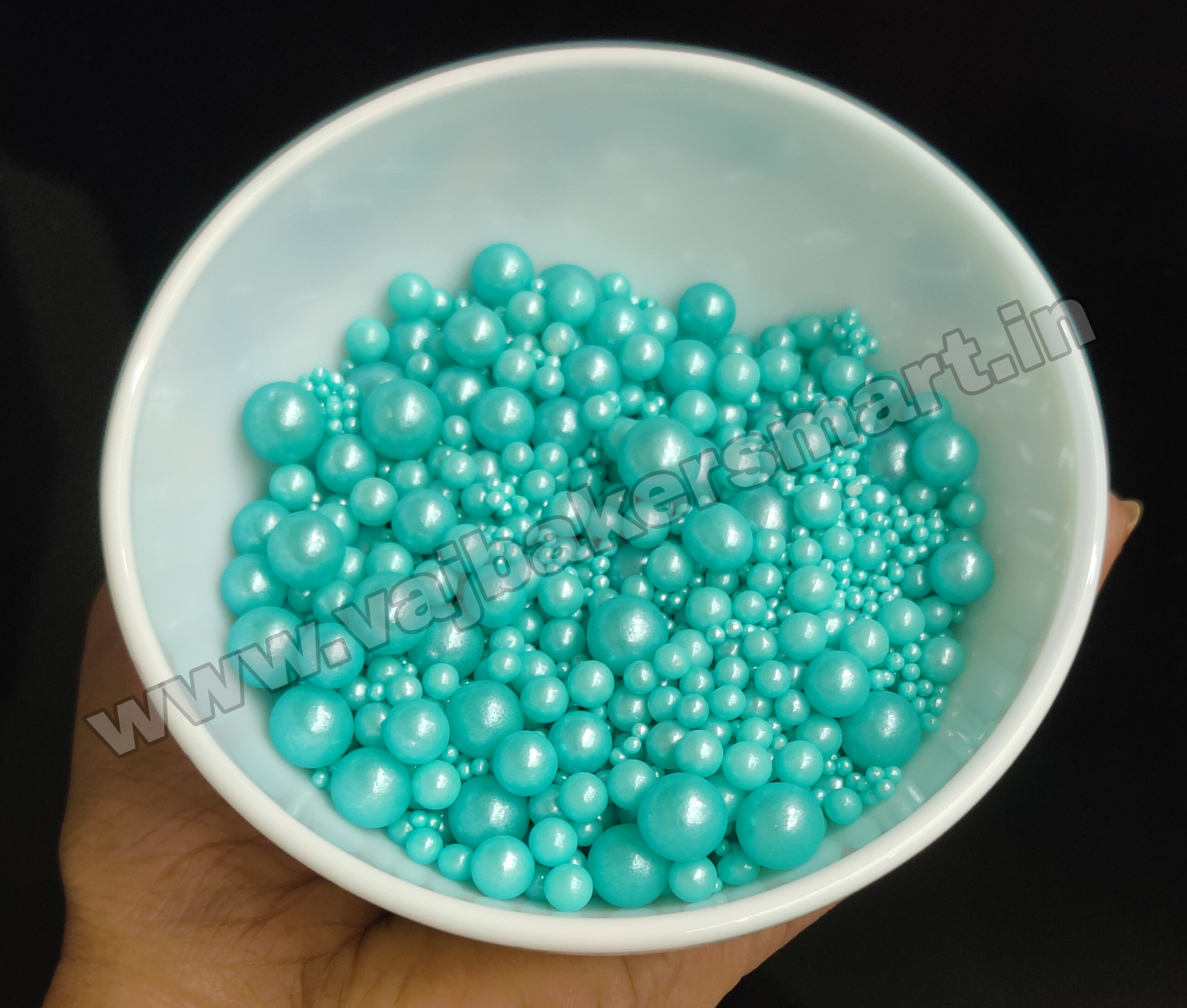 Sea Blue Sugar Balls (Mixed Size) 50gms
