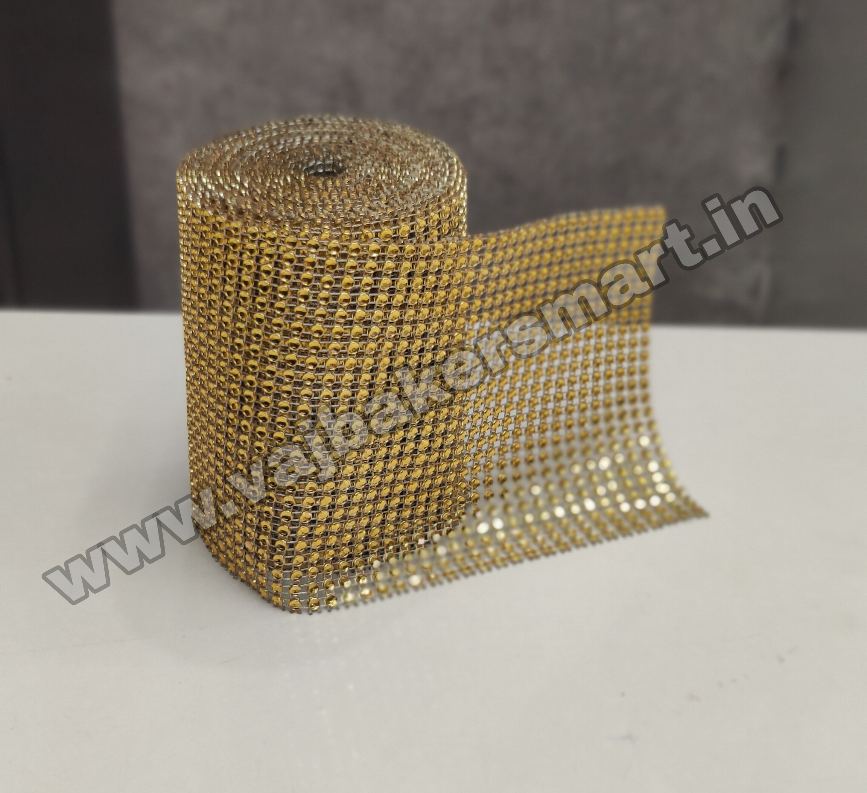 Diamond Gold Lace 32Lines 10cm Height 1Meter Roll