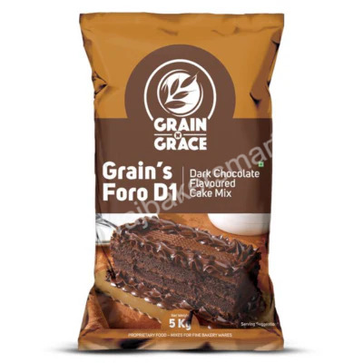 Grace & Grain's Foro D1 Dark chocolate Flavored Cake Premix 1Kg