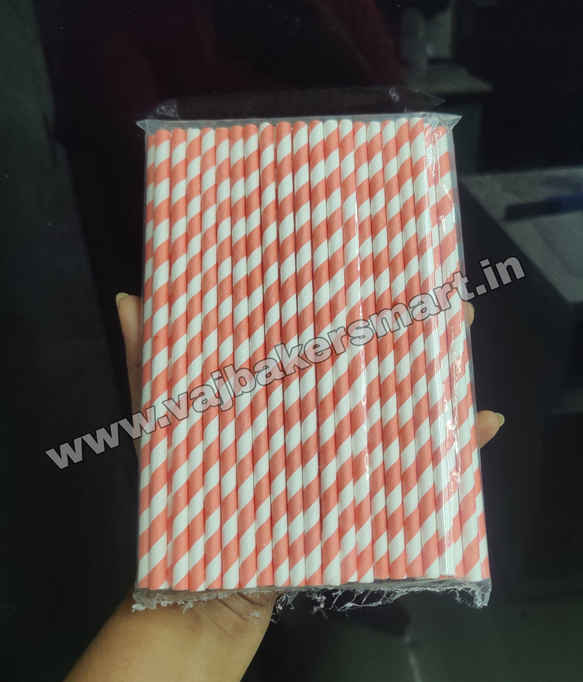 Paper Straw - Red & White