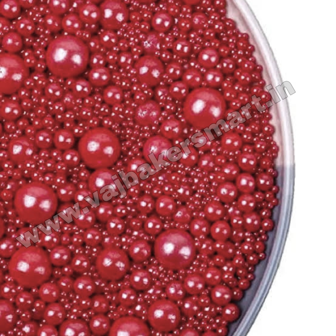 Red Sugar Balls (Mixed Size)