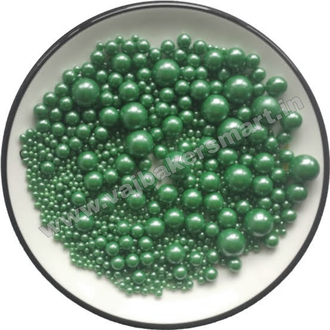 Green Sugar Balls (Mixed Size) 50gms