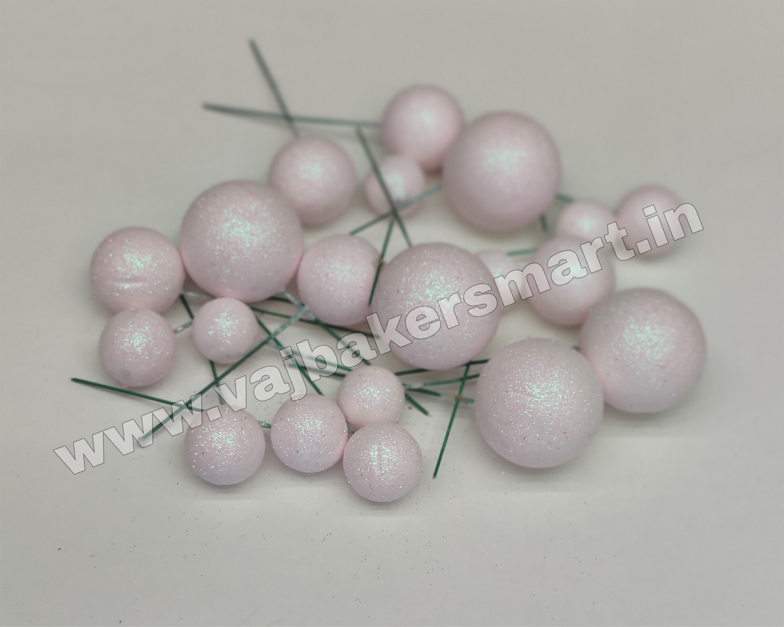 Blush Pink Glitter Faux Ball