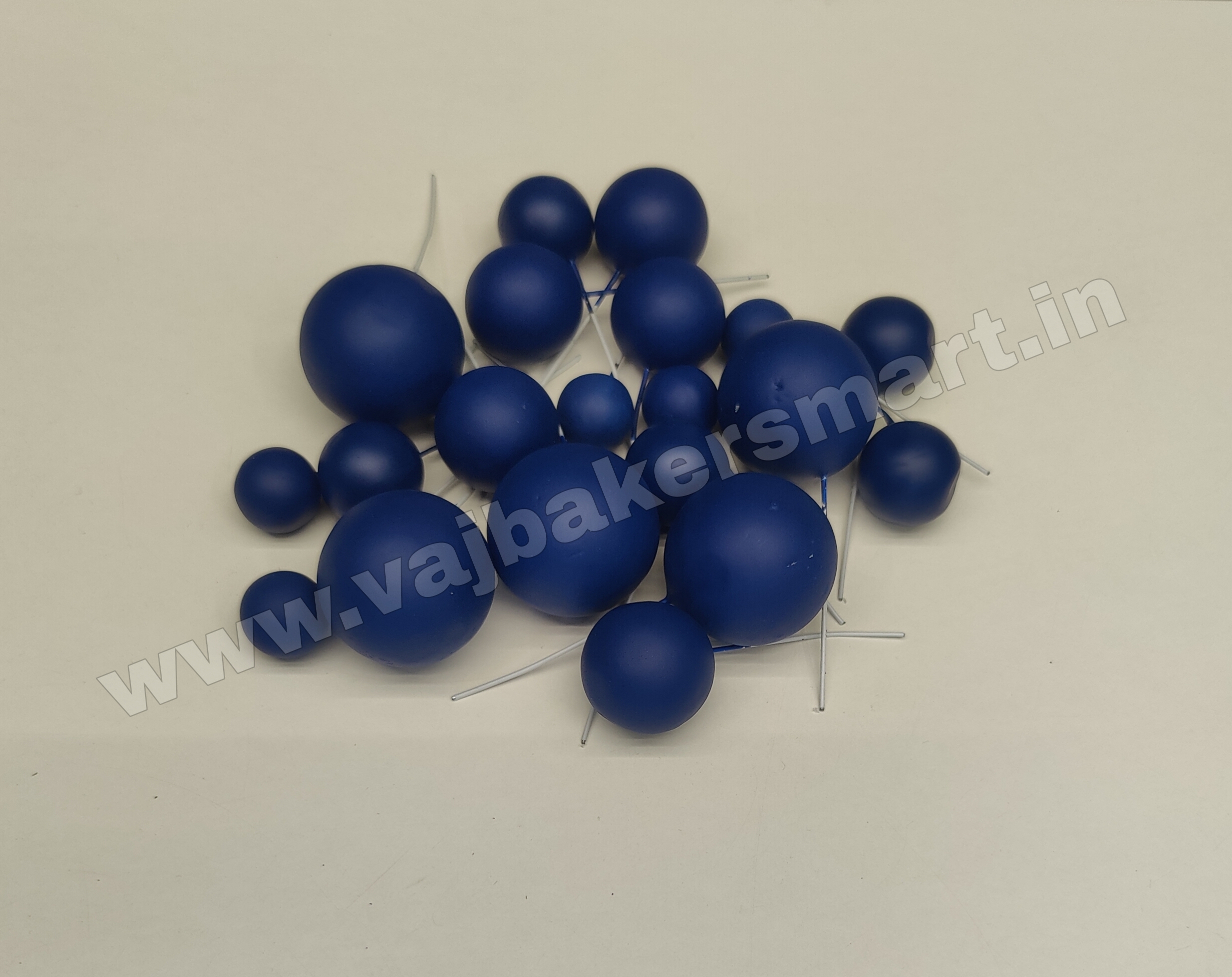 Royal Blue Matte Finish Faux Balls(F27)