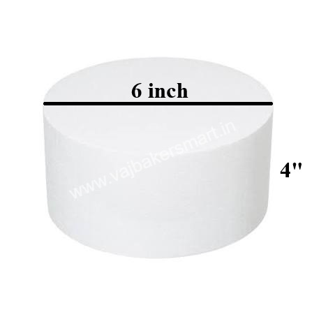 6" x 4" Circle Cake Dummy