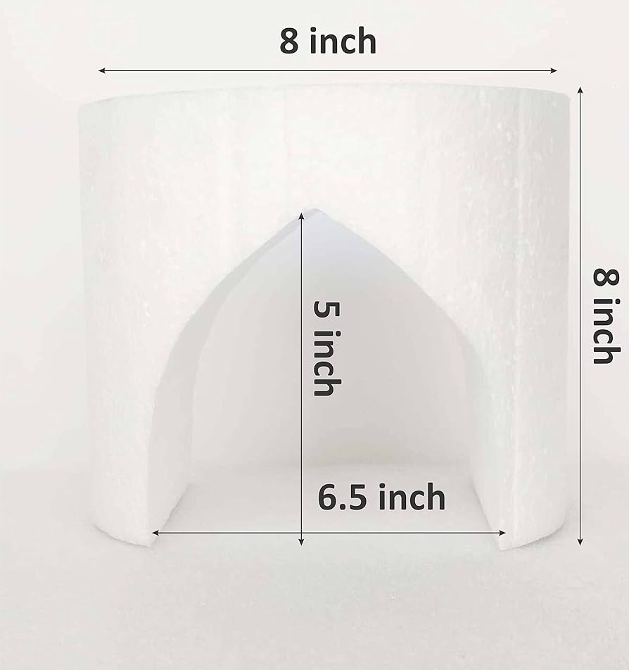 Pointed Dome Cut Out Cake Dummy For Train Cake