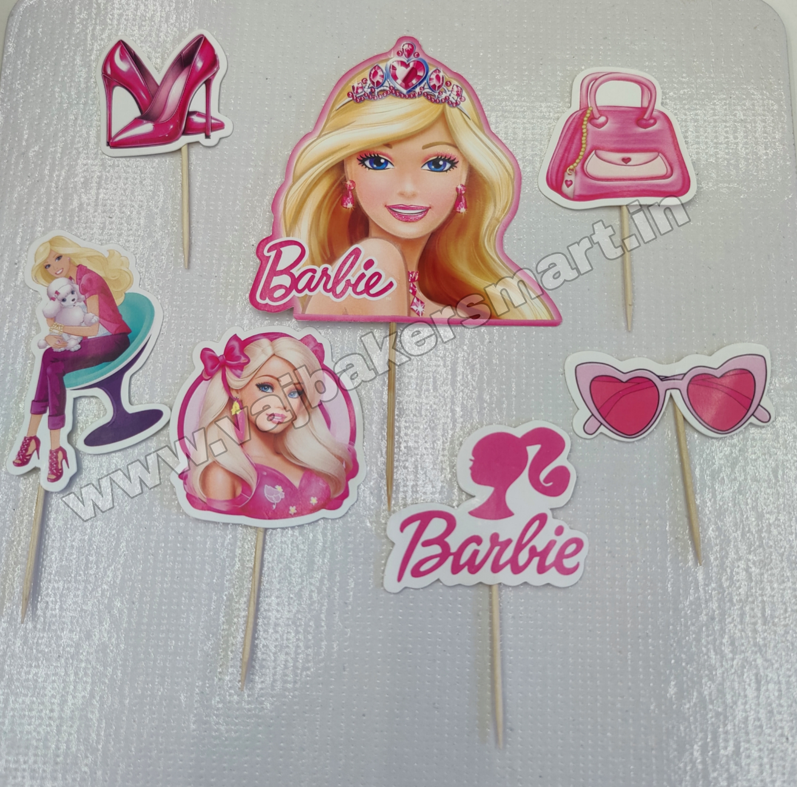 PT56 Barbie Girl Paper Theme Topper